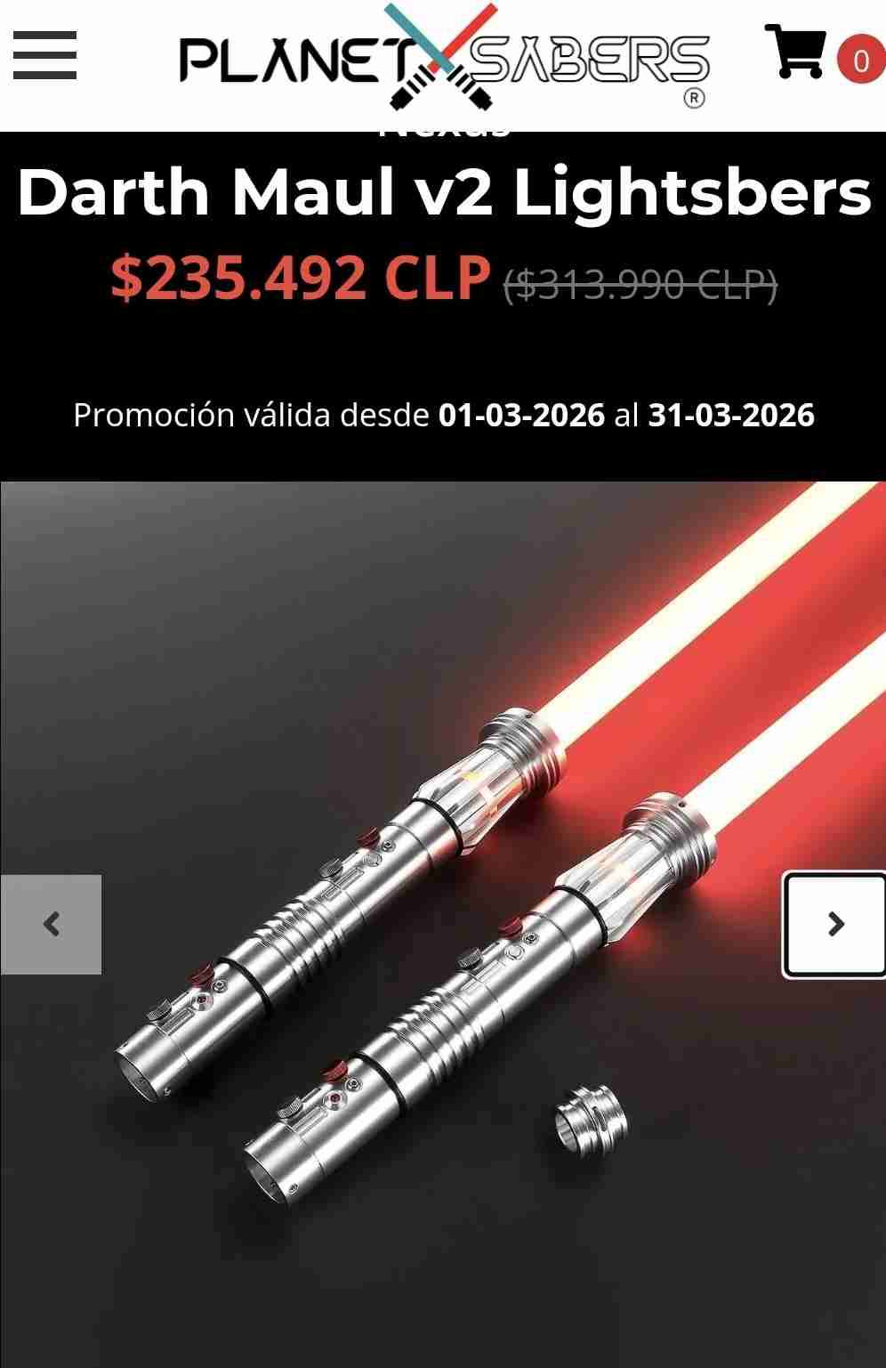 Sable de luz Darth Maul v2 Nexus - miniatura 2