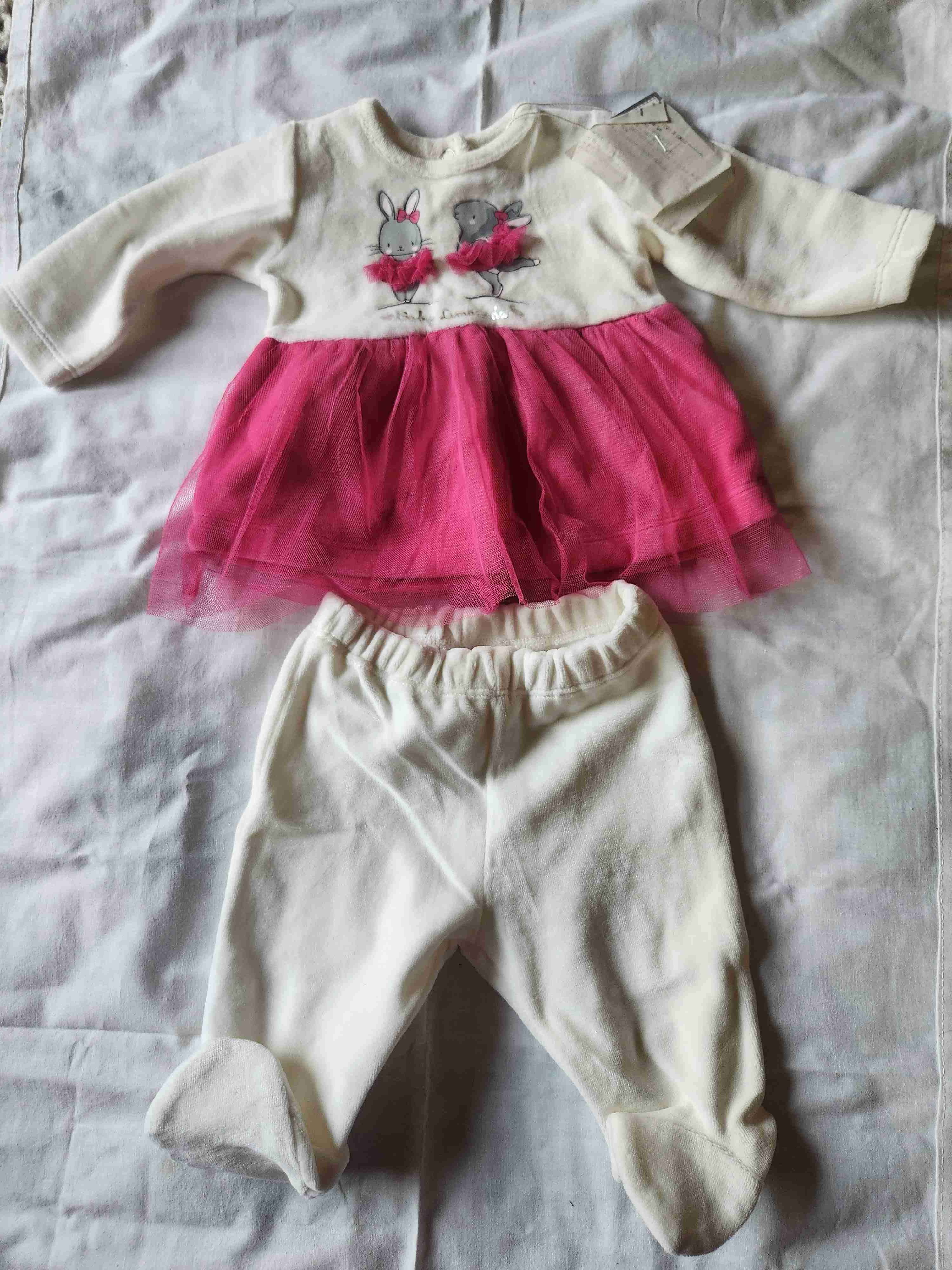 Conjunto de bebé con tutu rosa