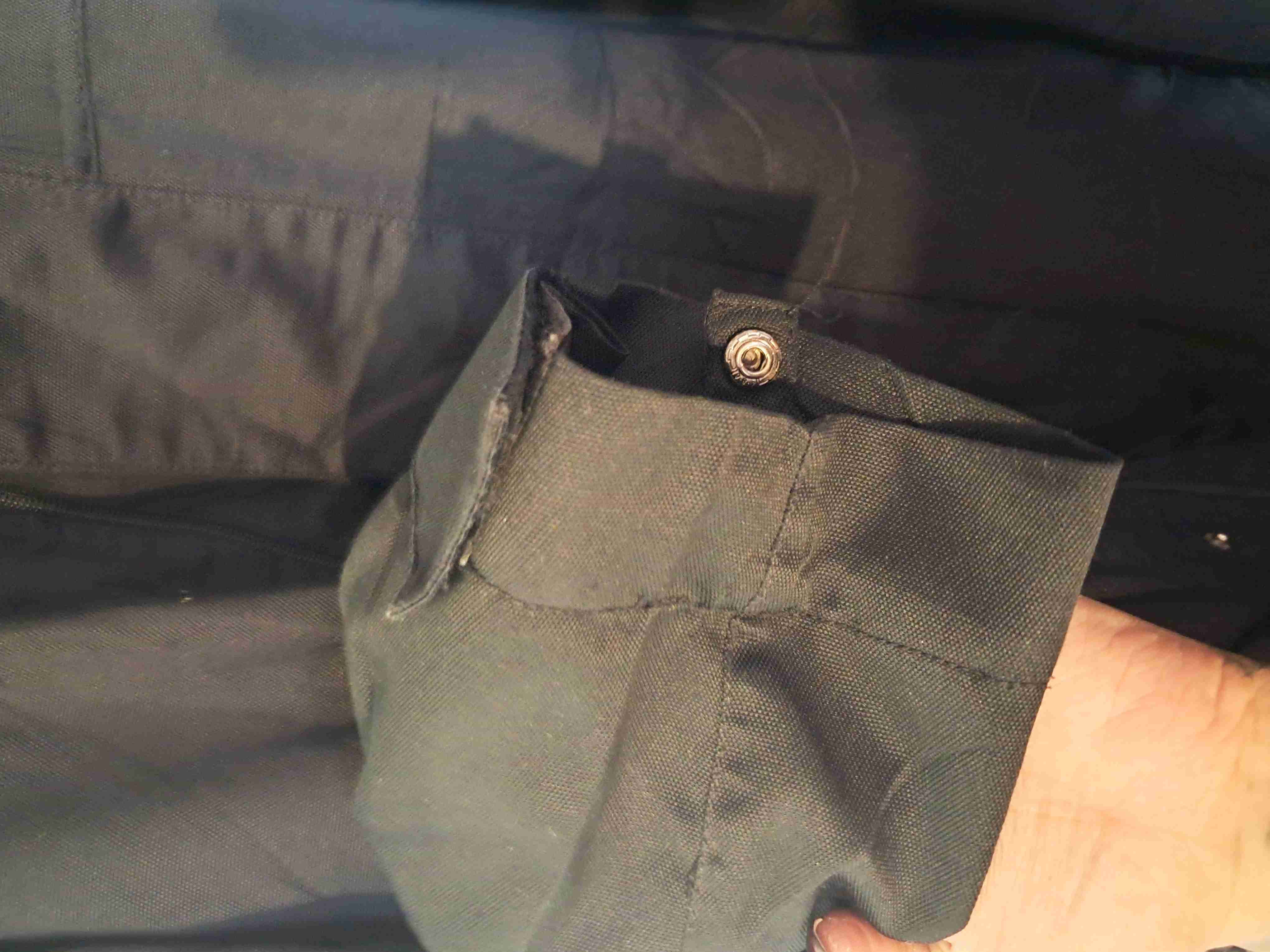 Abrigo largo negro mujer - miniatura 3