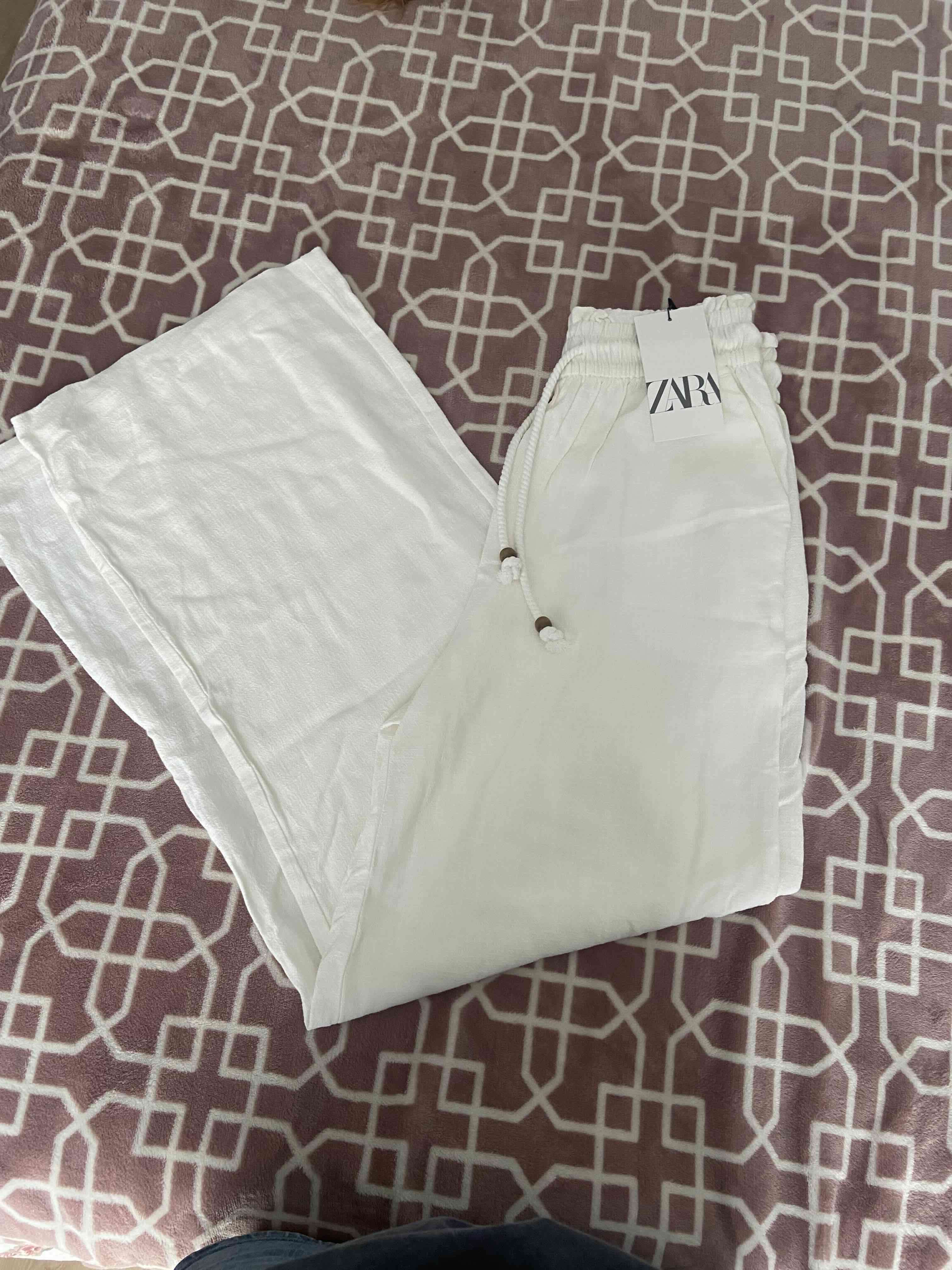 Pantalones de lino blanco nuevos - miniatura 2