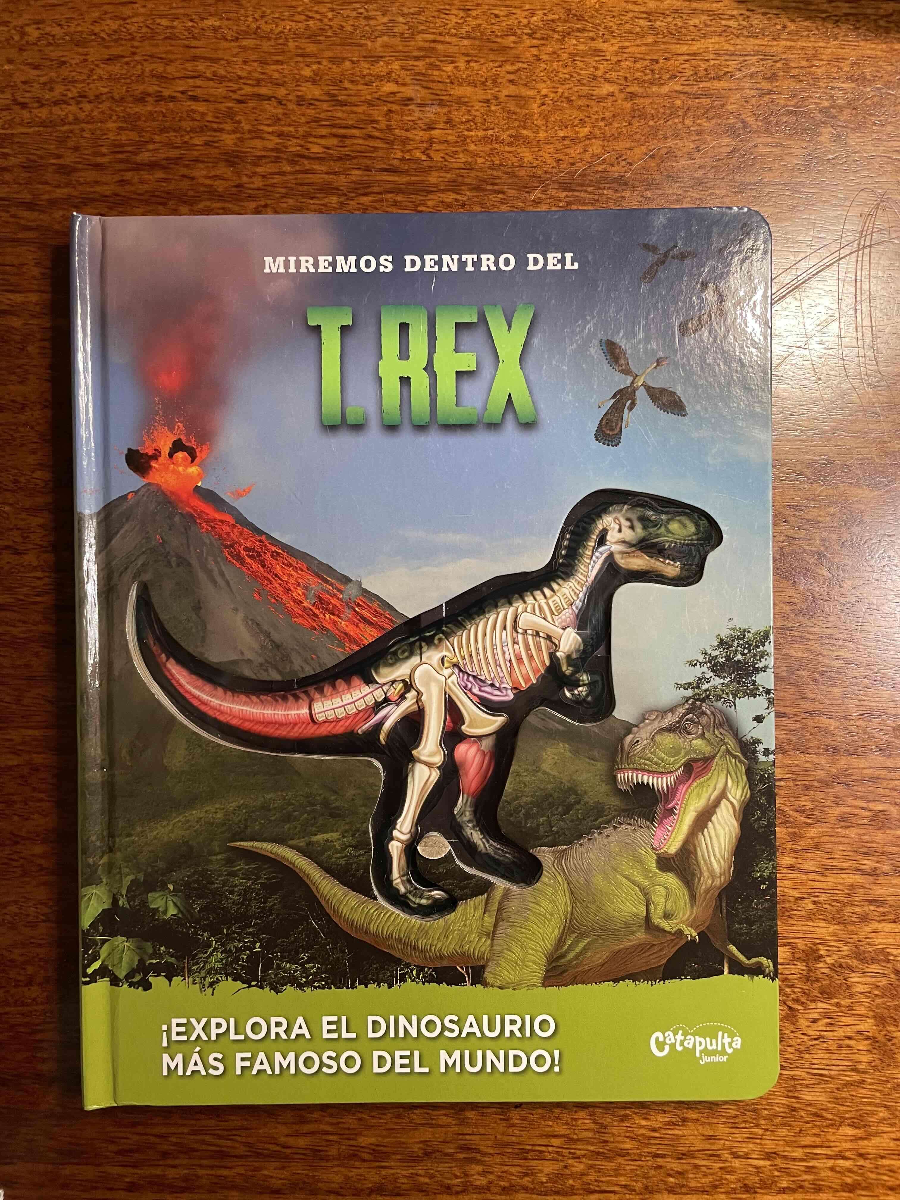 Libro infantil T. Rex interactivo