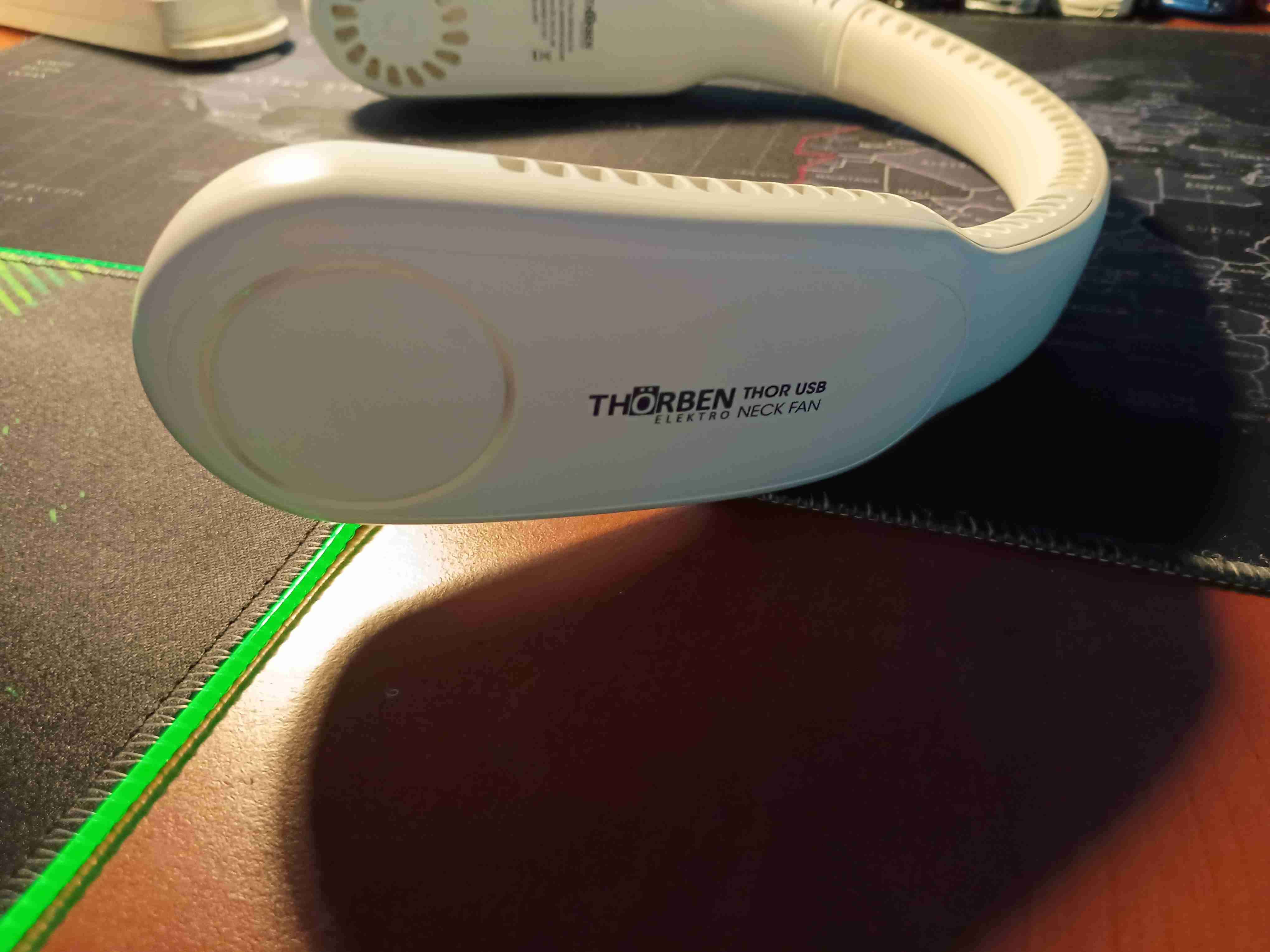 Ventilador portátil de cuello blanco - miniatura 2