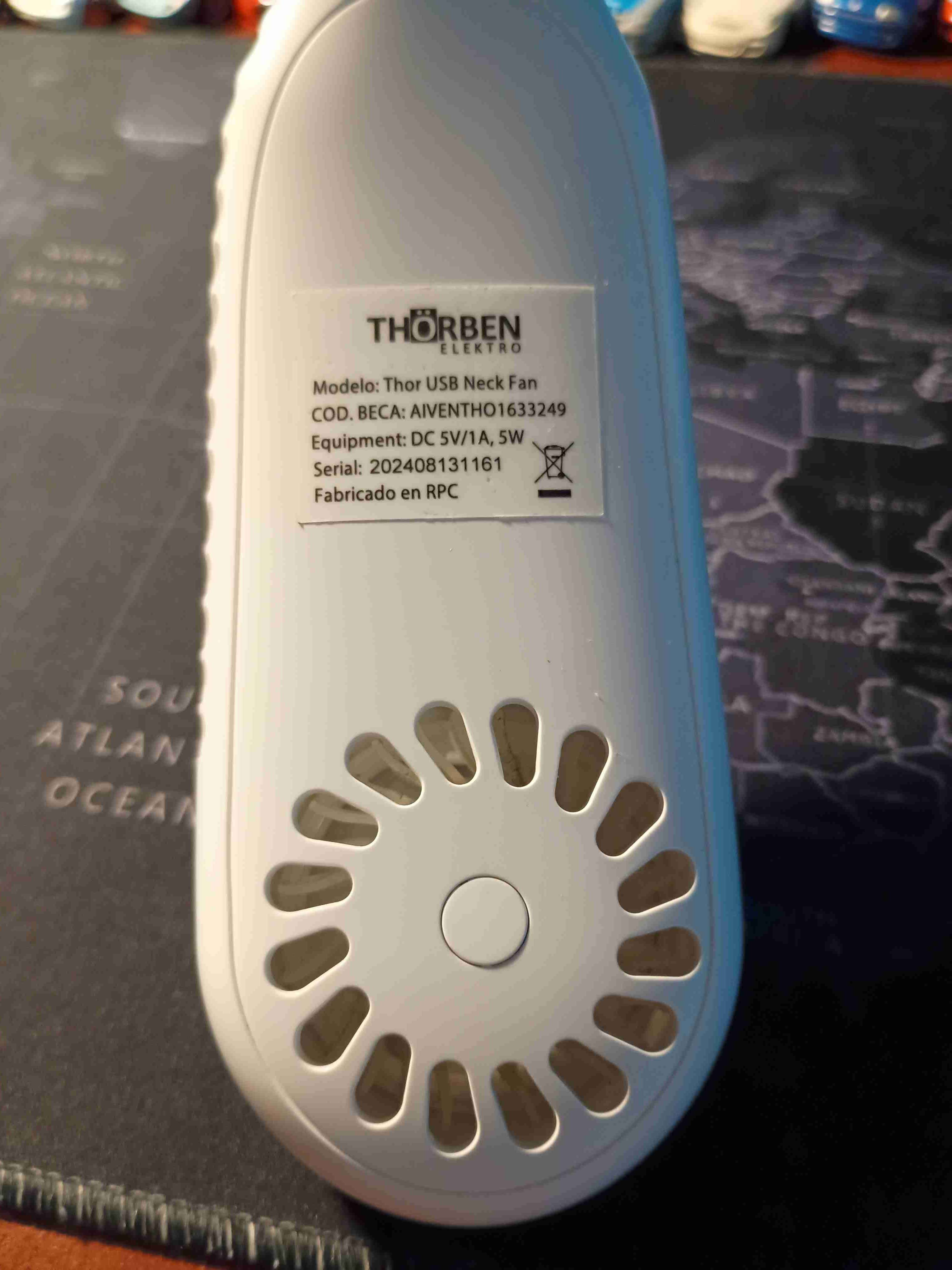 Ventilador portátil de cuello blanco - miniatura 4