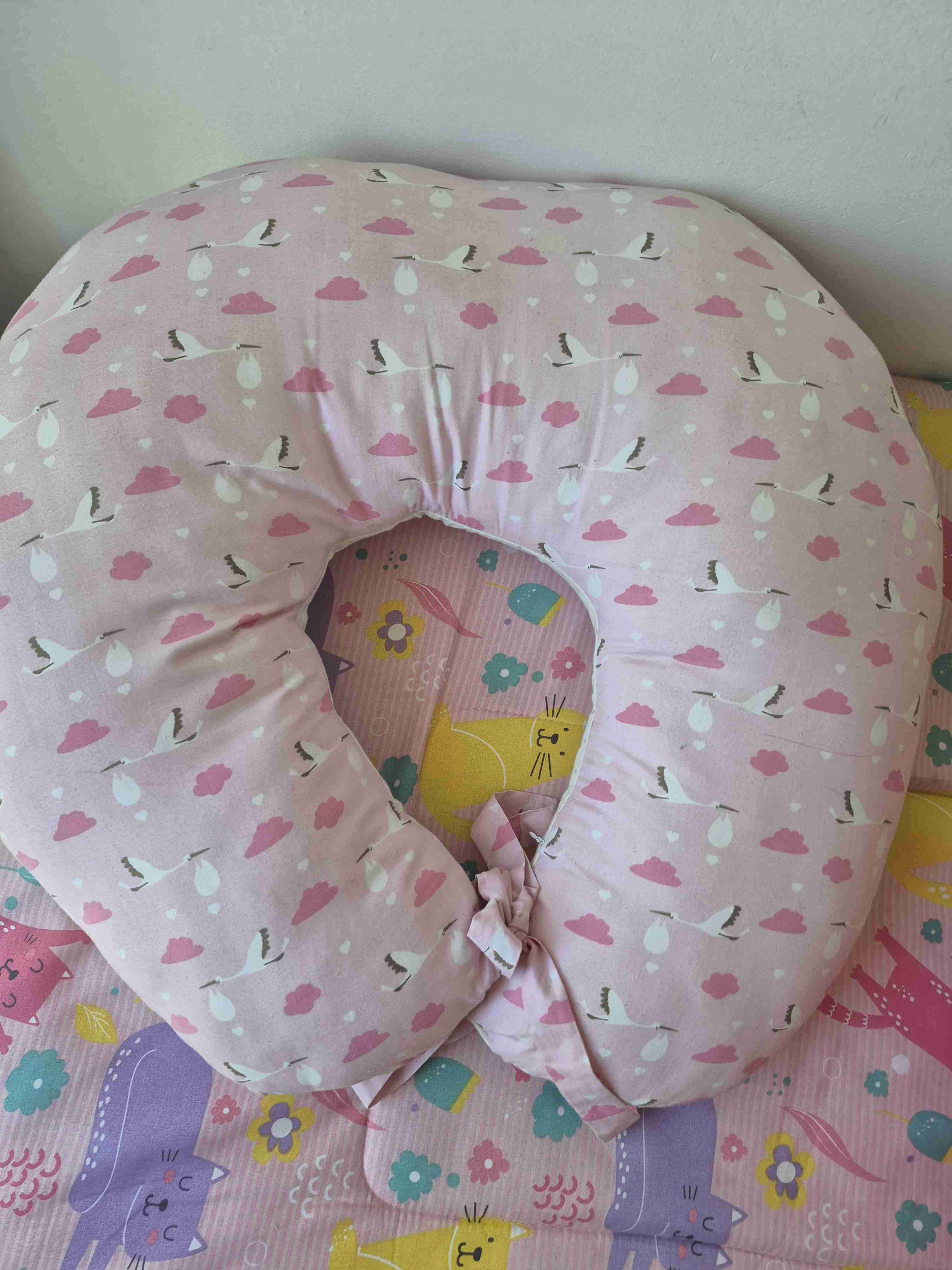 Cojín de lactancia rosado