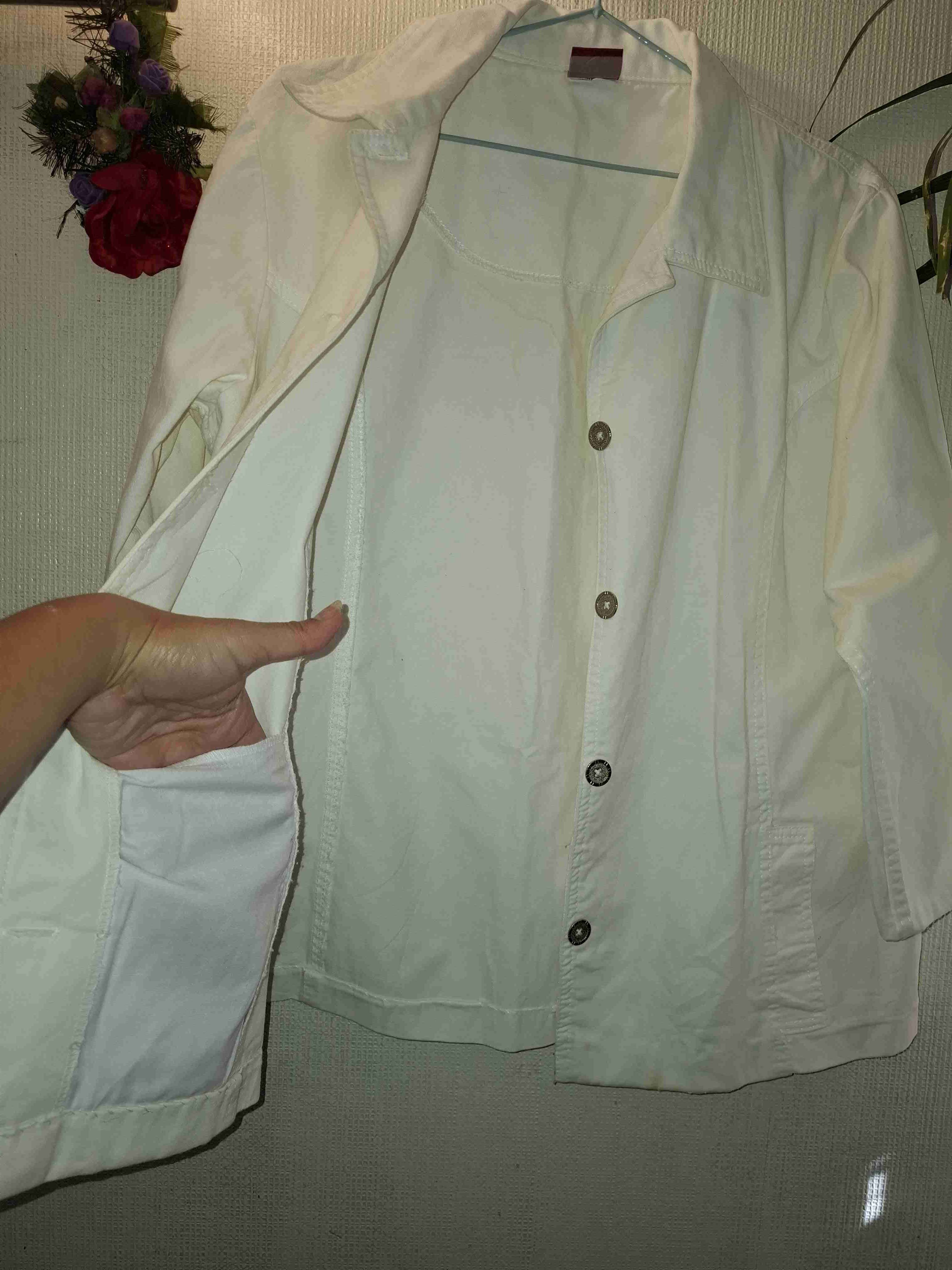 Chaqueta blanca casual - miniatura 3