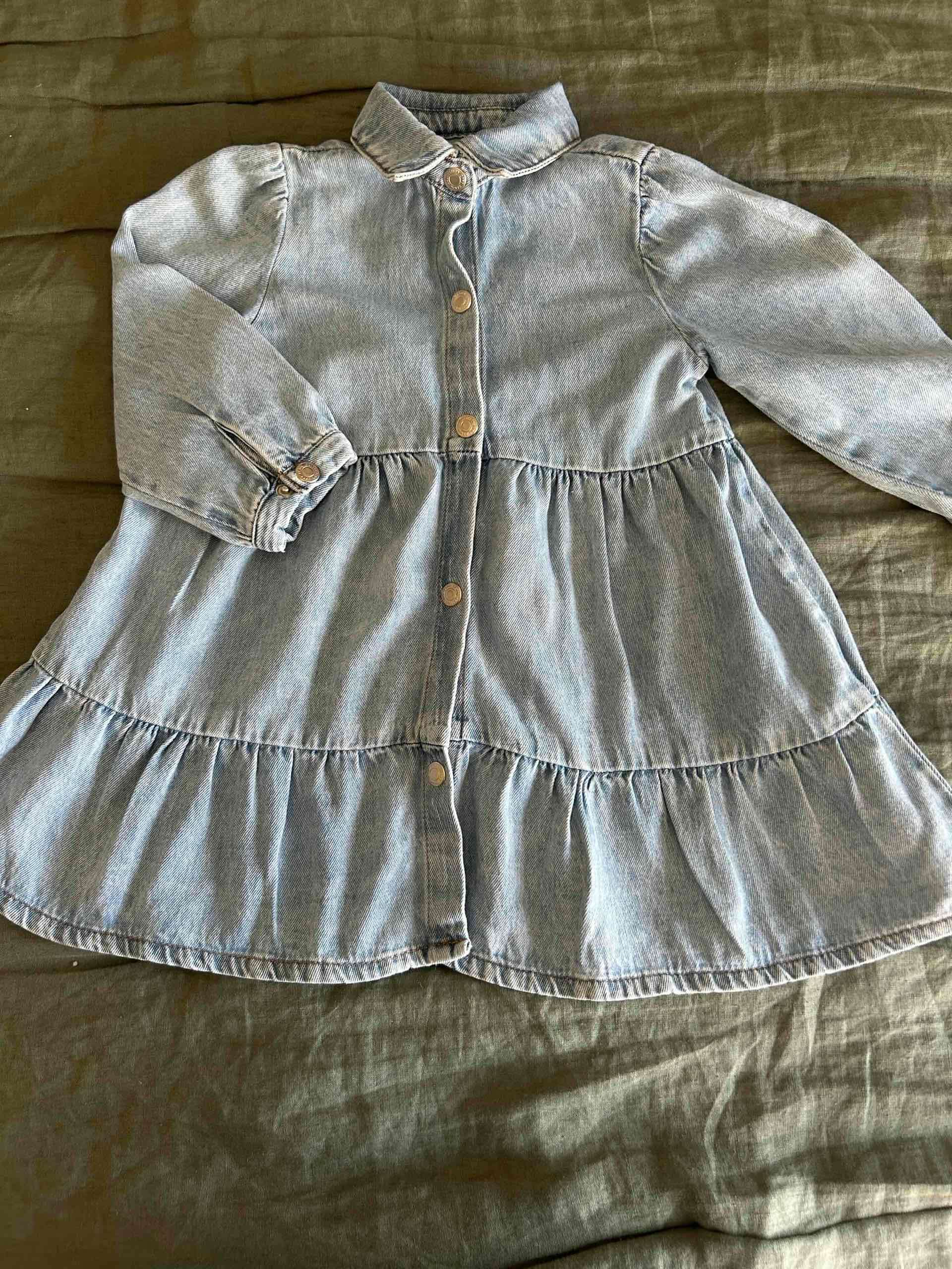 Vestido Denim niñita Zara - miniatura 2