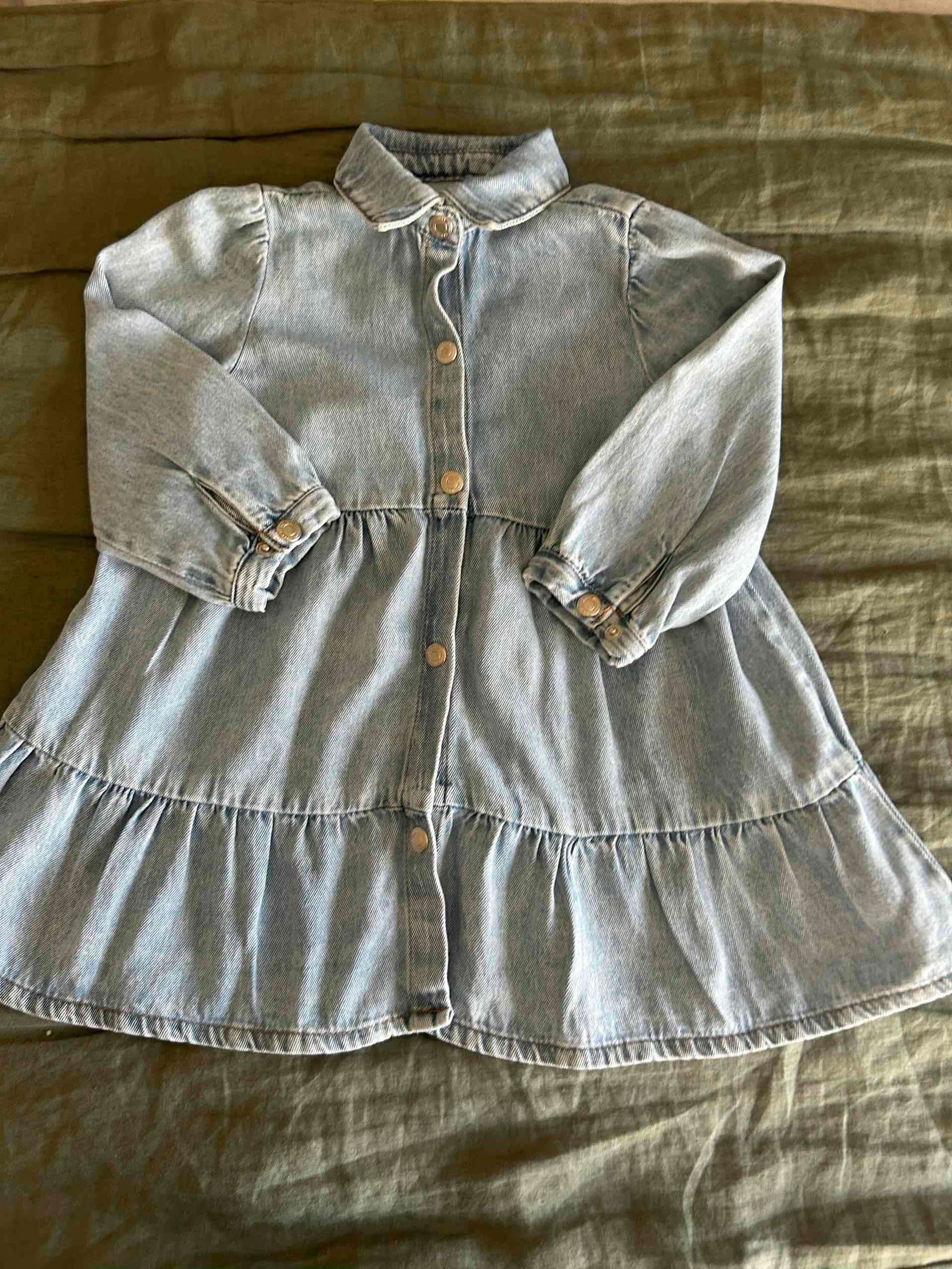 Vestido Denim niñita Zara - miniatura 3