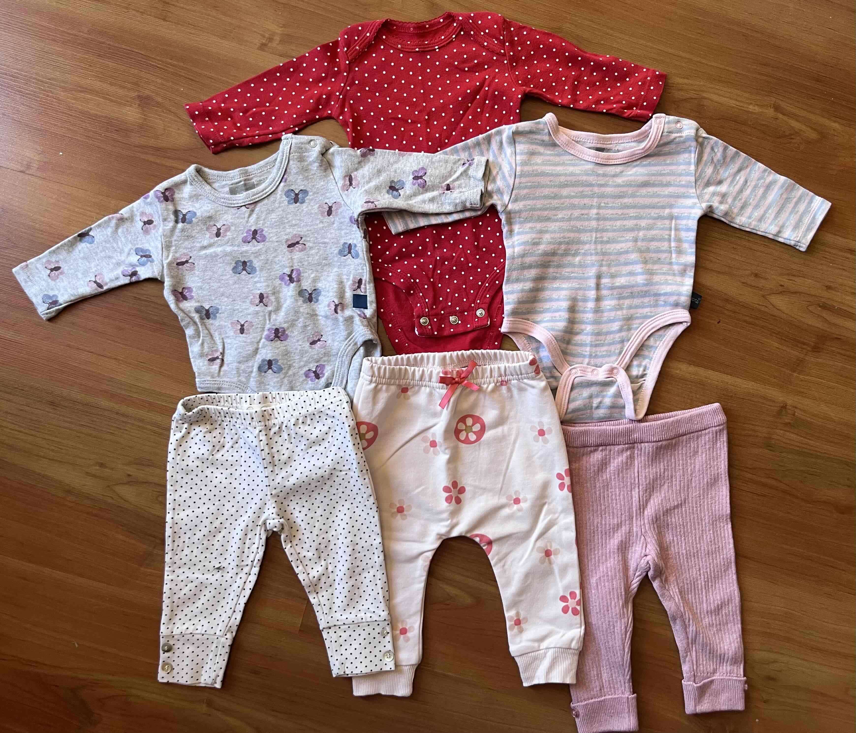 Lote ropa bebé variados colores