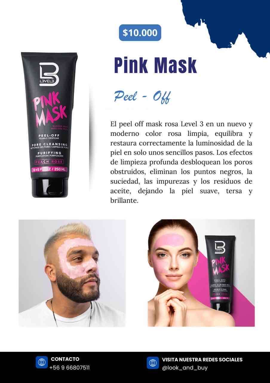 Máscara facial L3VEL3 Pink Mask - miniatura 2