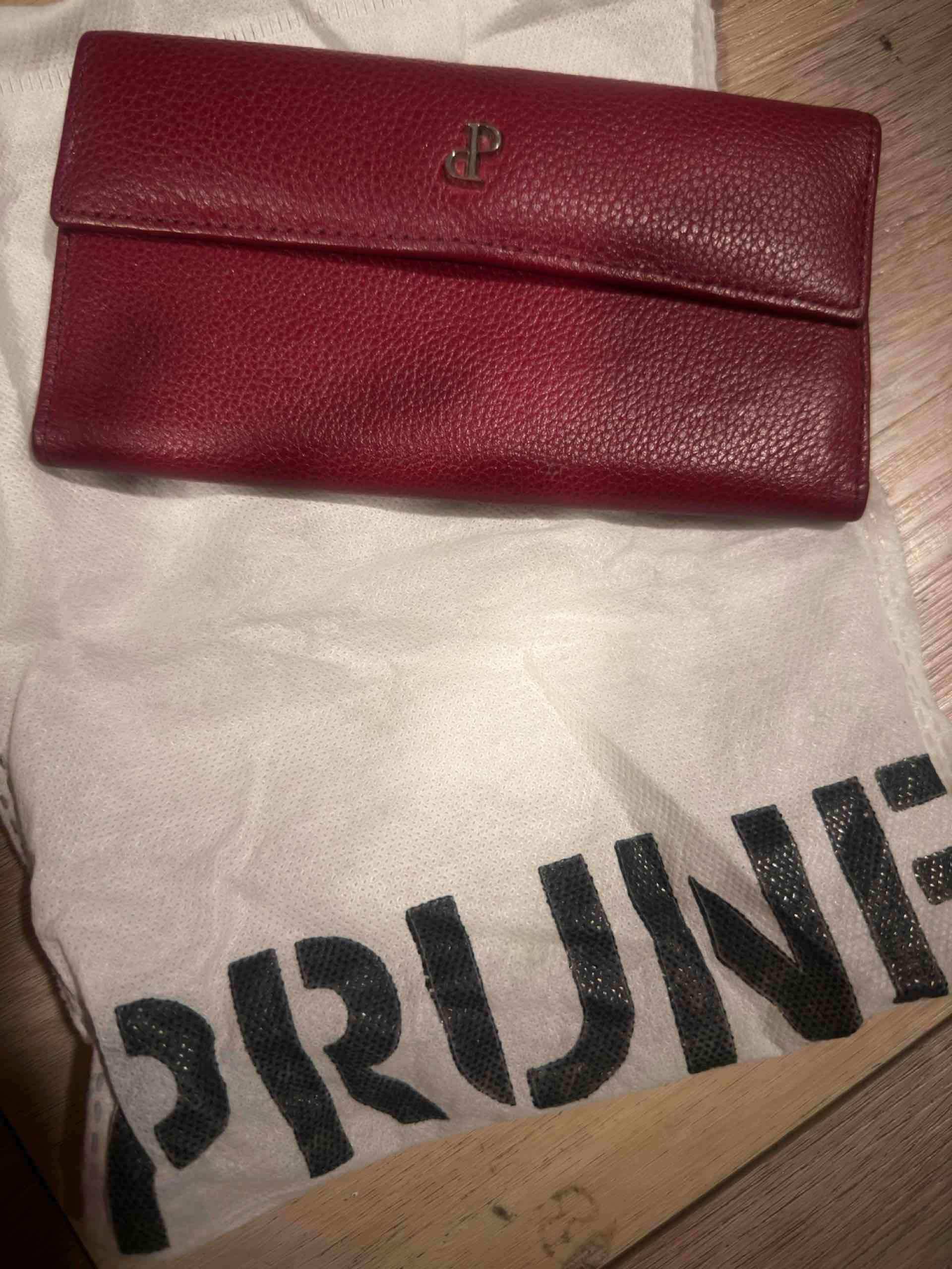 Cartera roja Prüne de cuero - miniatura 3