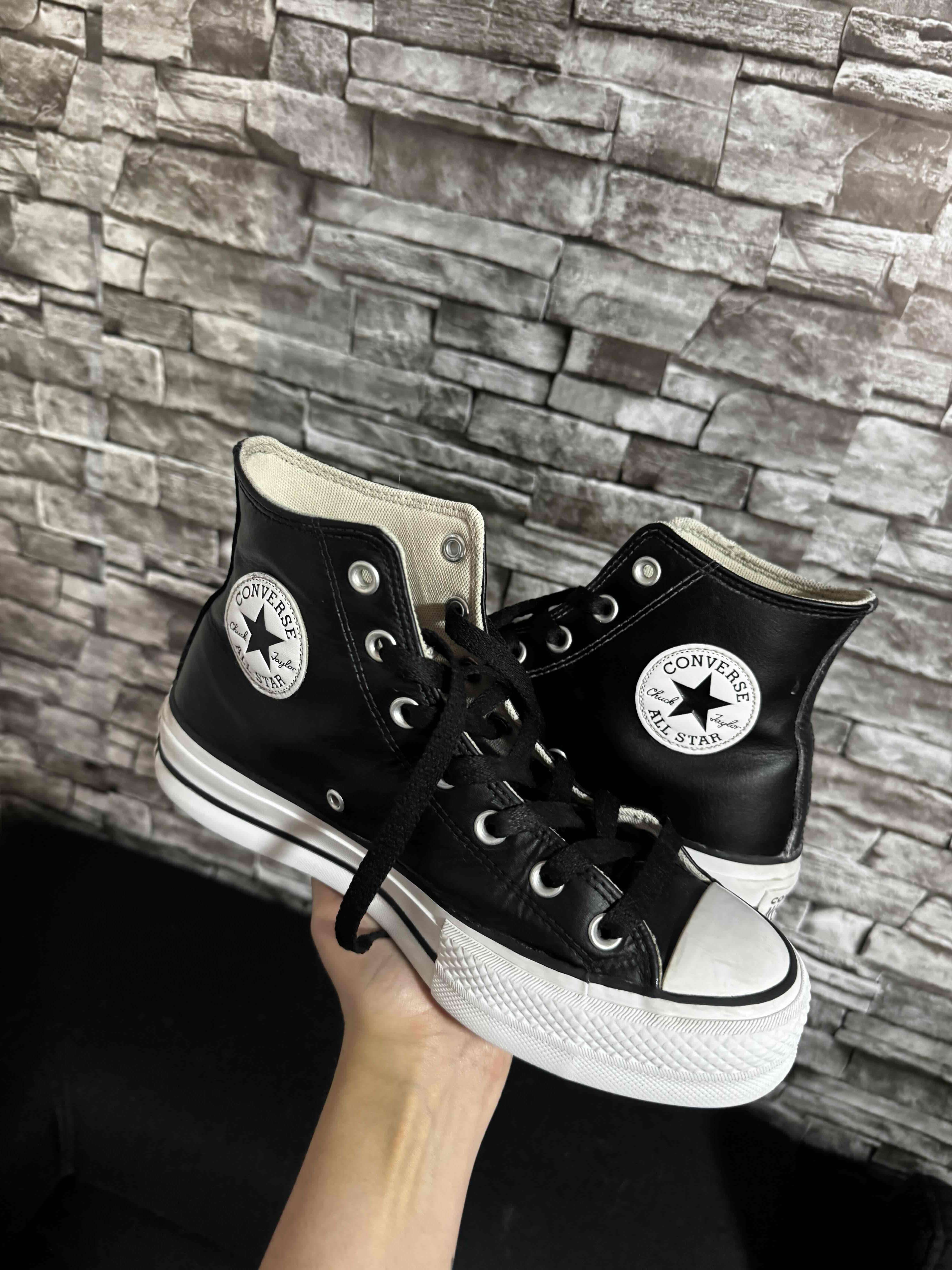 Zapatillas altas negras Converse