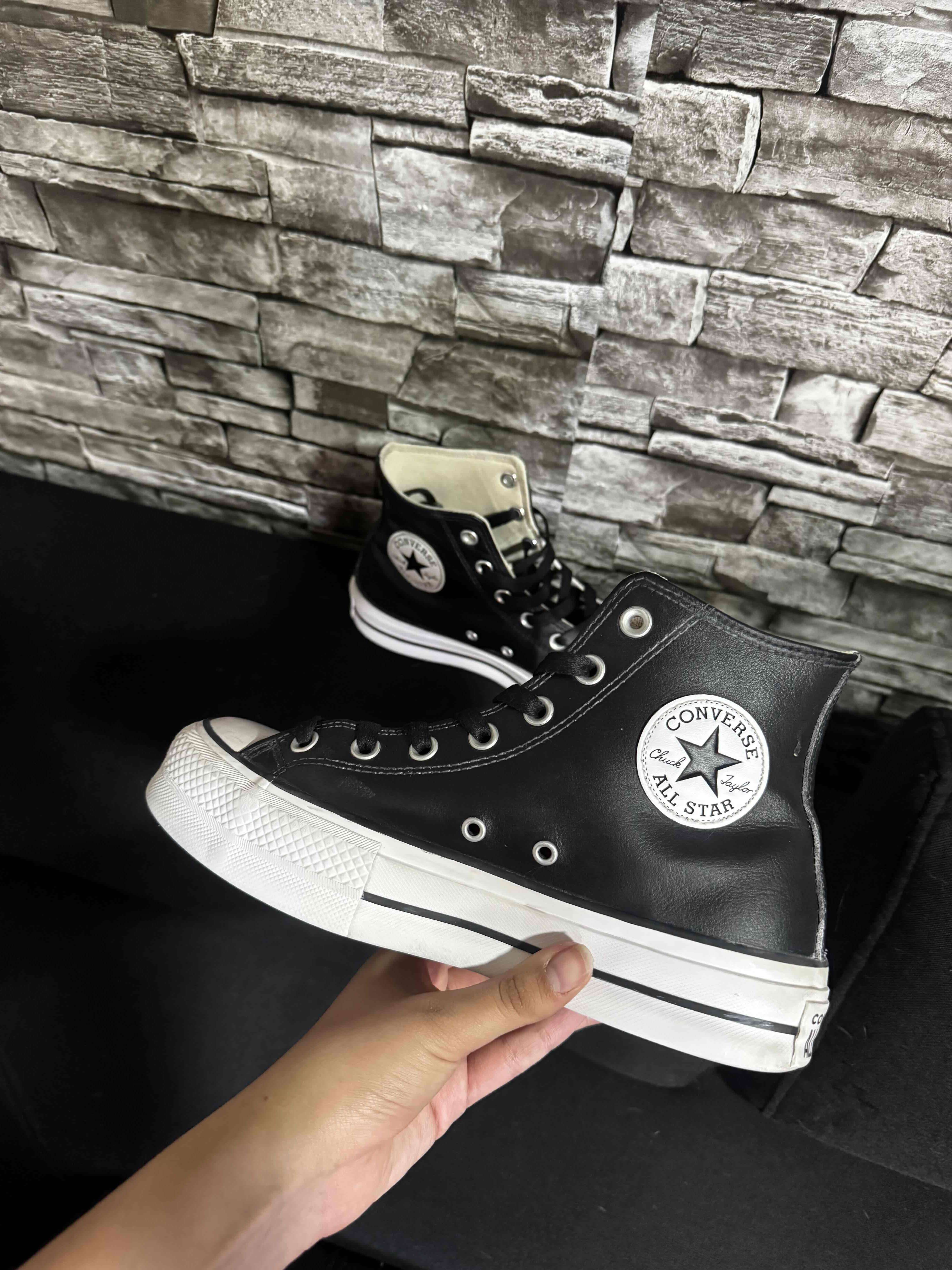 Zapatillas altas negras Converse - miniatura 2