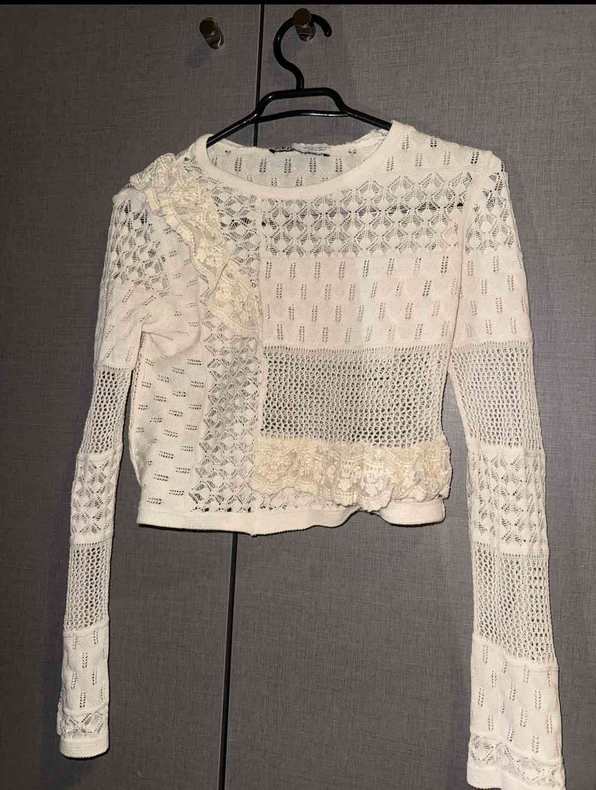 encaje tejido talla xs ZARA