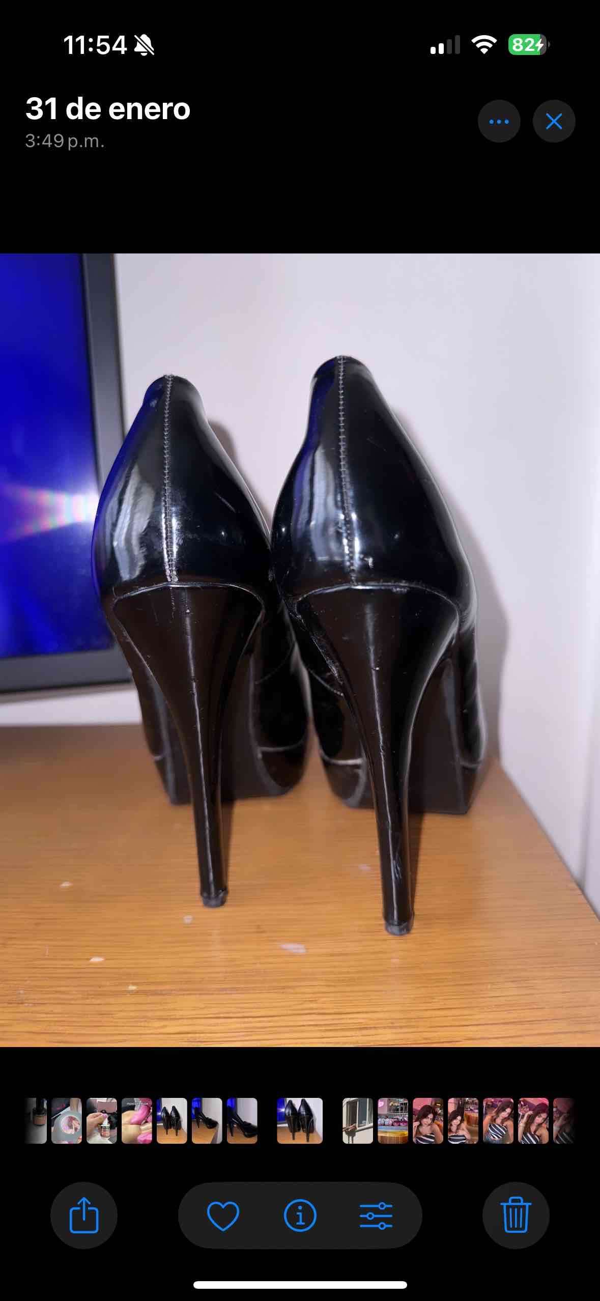 Zapatos de tacón negro talla 37 - miniatura 3