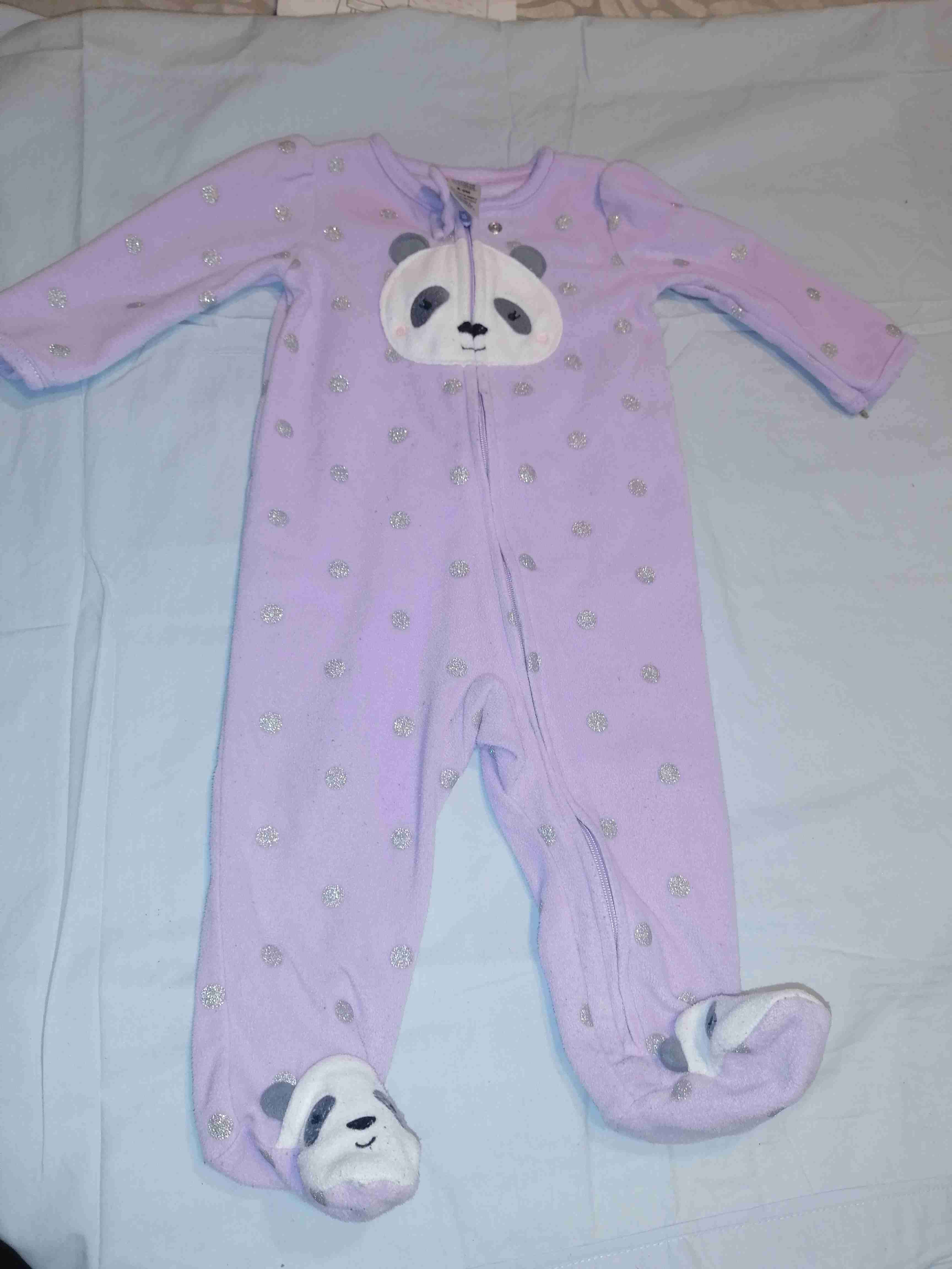 Enterito de bebé lila con panda