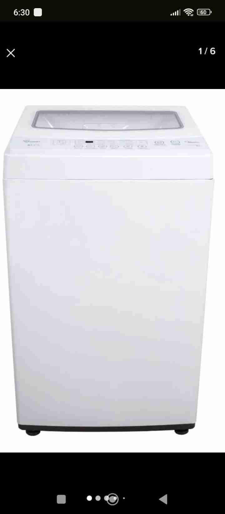 Lavadora automática blanca