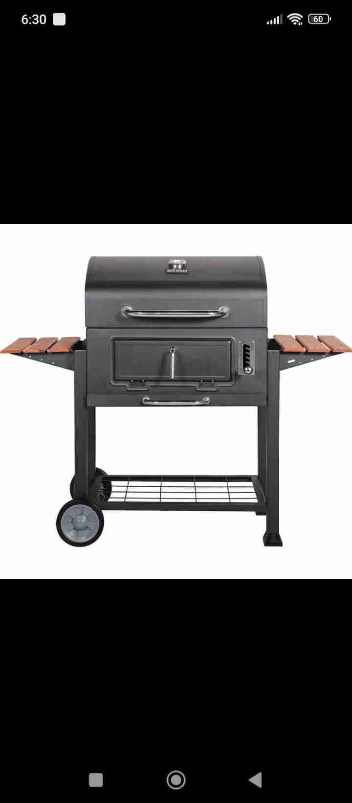 Parrilla a carbón Black con ruedas