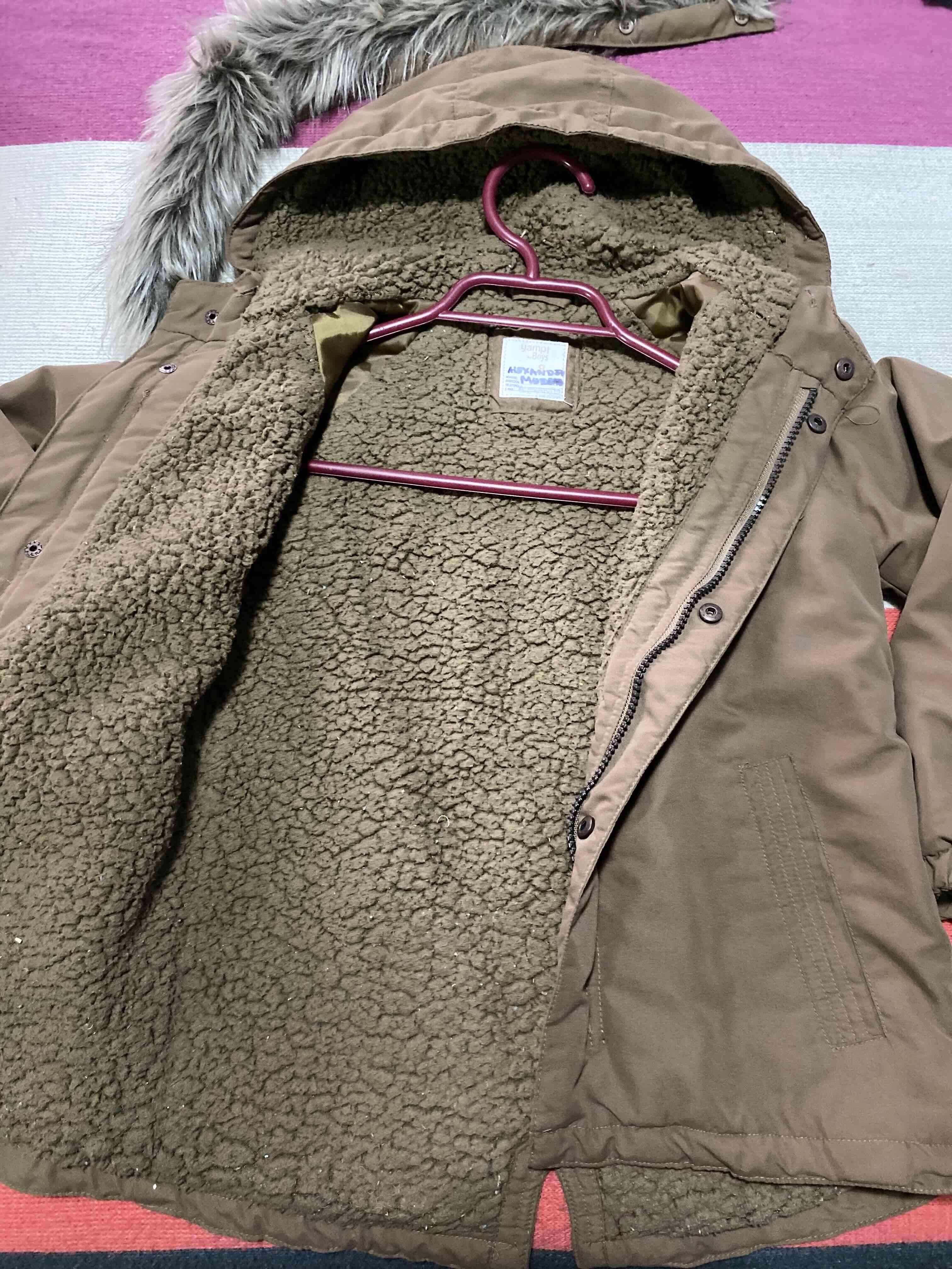 Parka marrón con chiporro por dentro talla 8 - miniatura 3