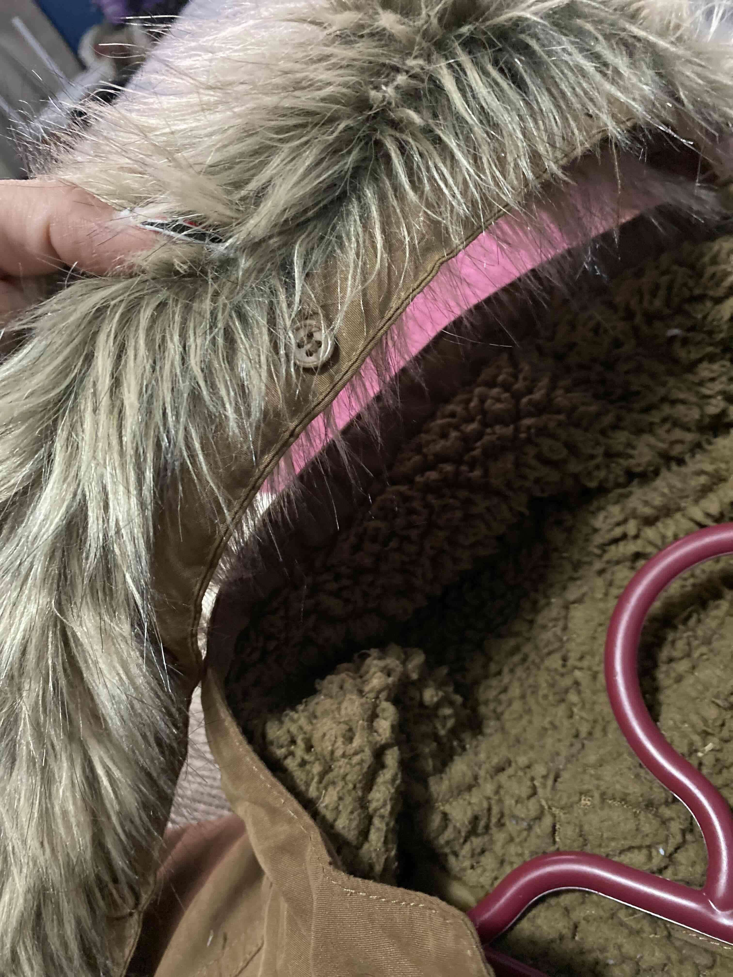 Parka marrón con chiporro por dentro talla 8 - miniatura 5