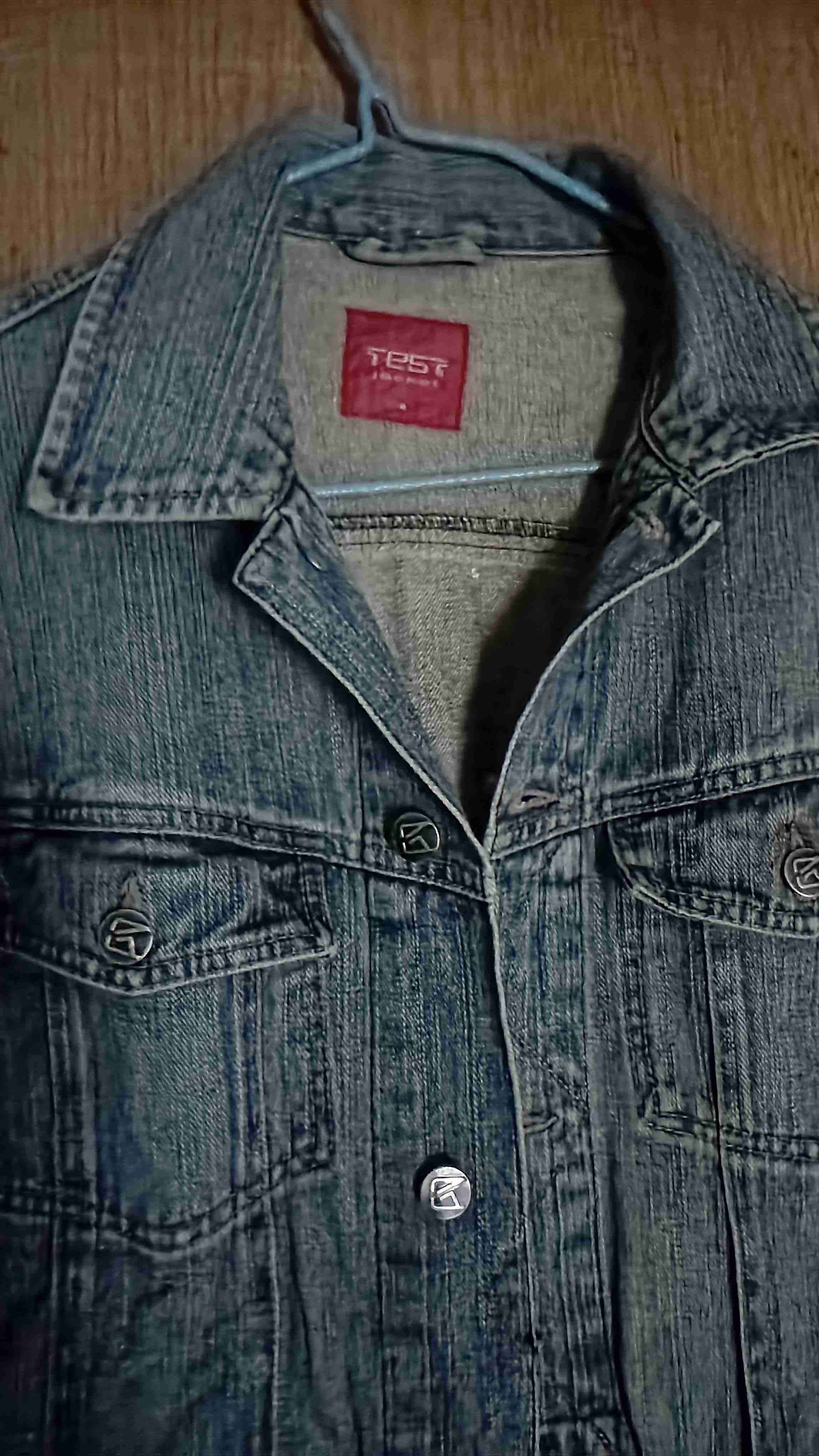 Chaqueta de mezclilla azul, talla M - miniatura 2