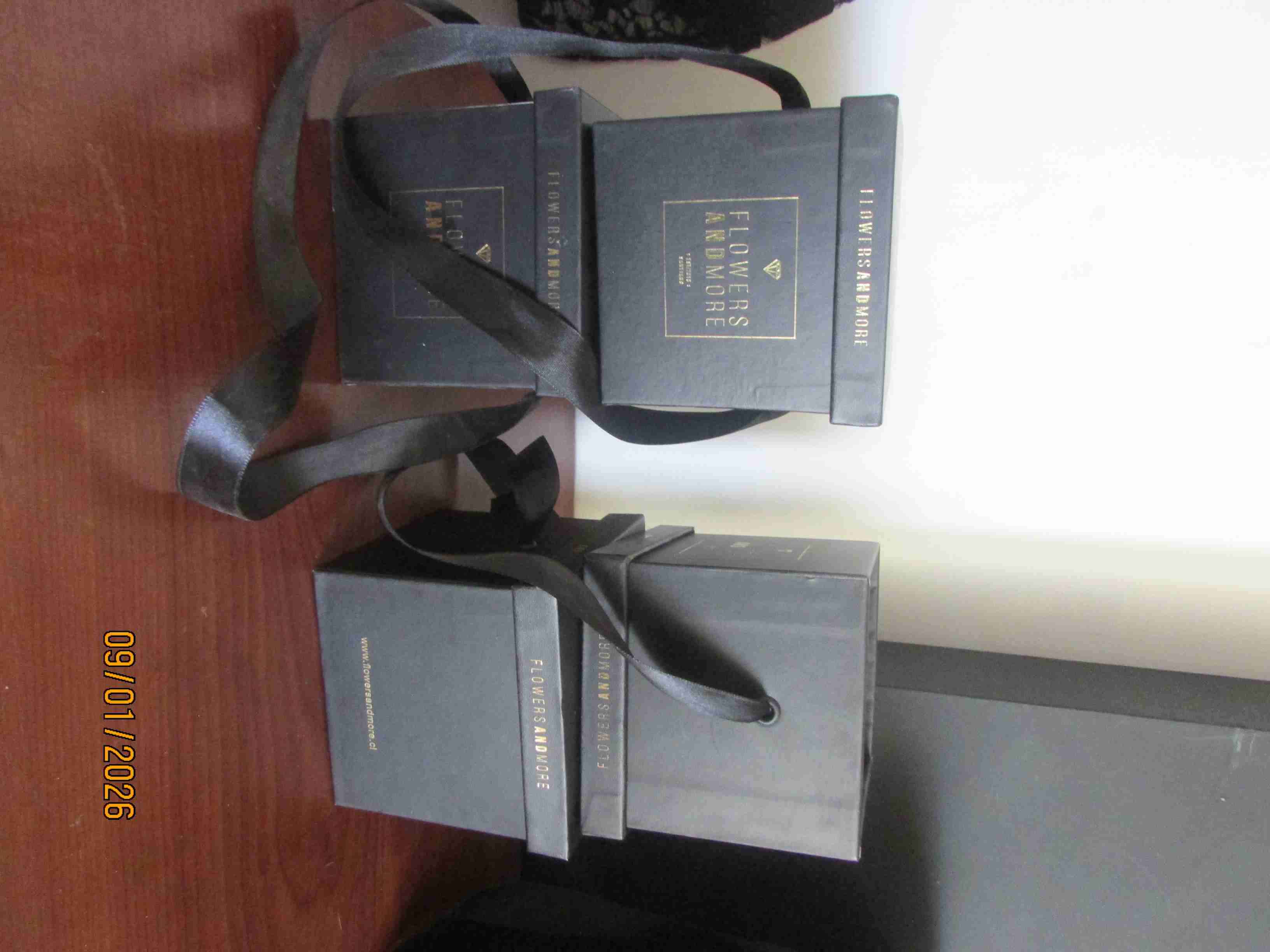 Cajas negras  pequeñas para regalo