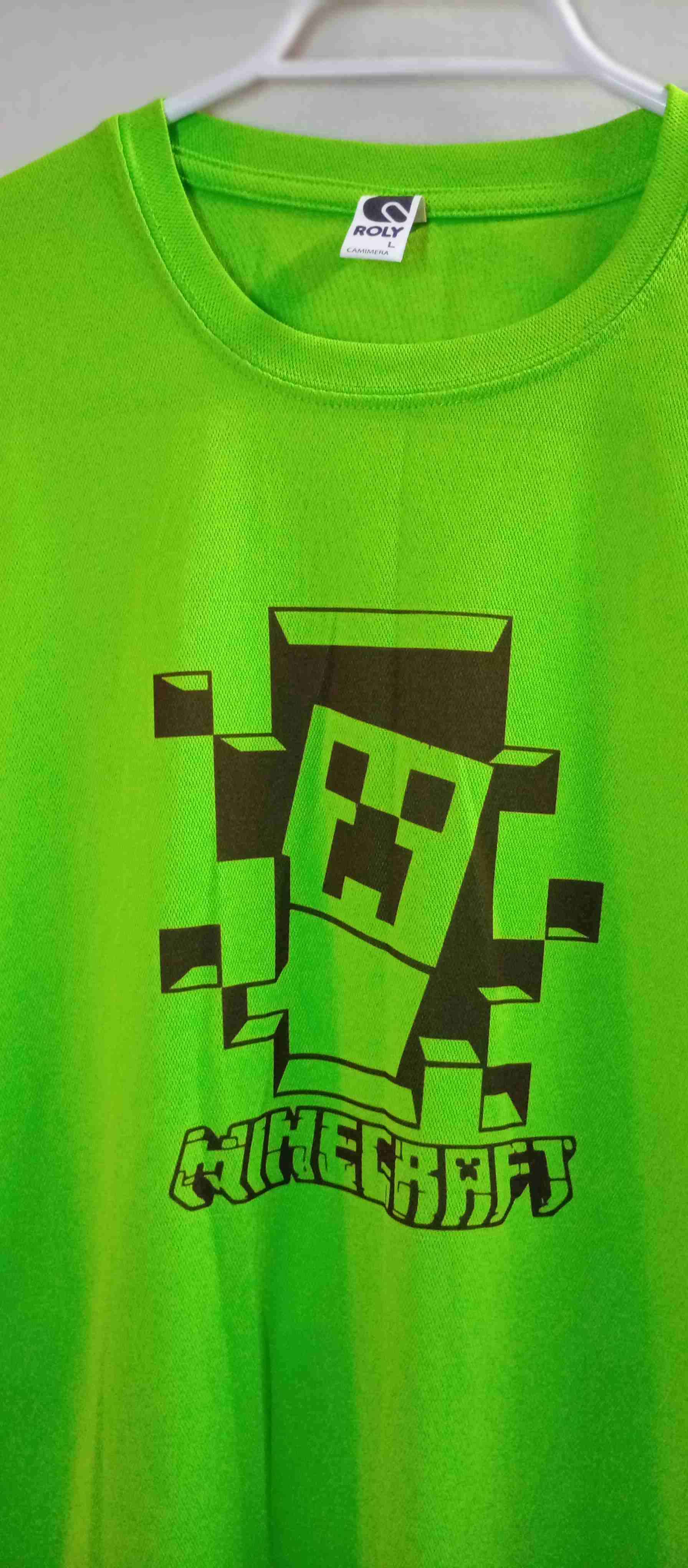 Polera verde Minecraft