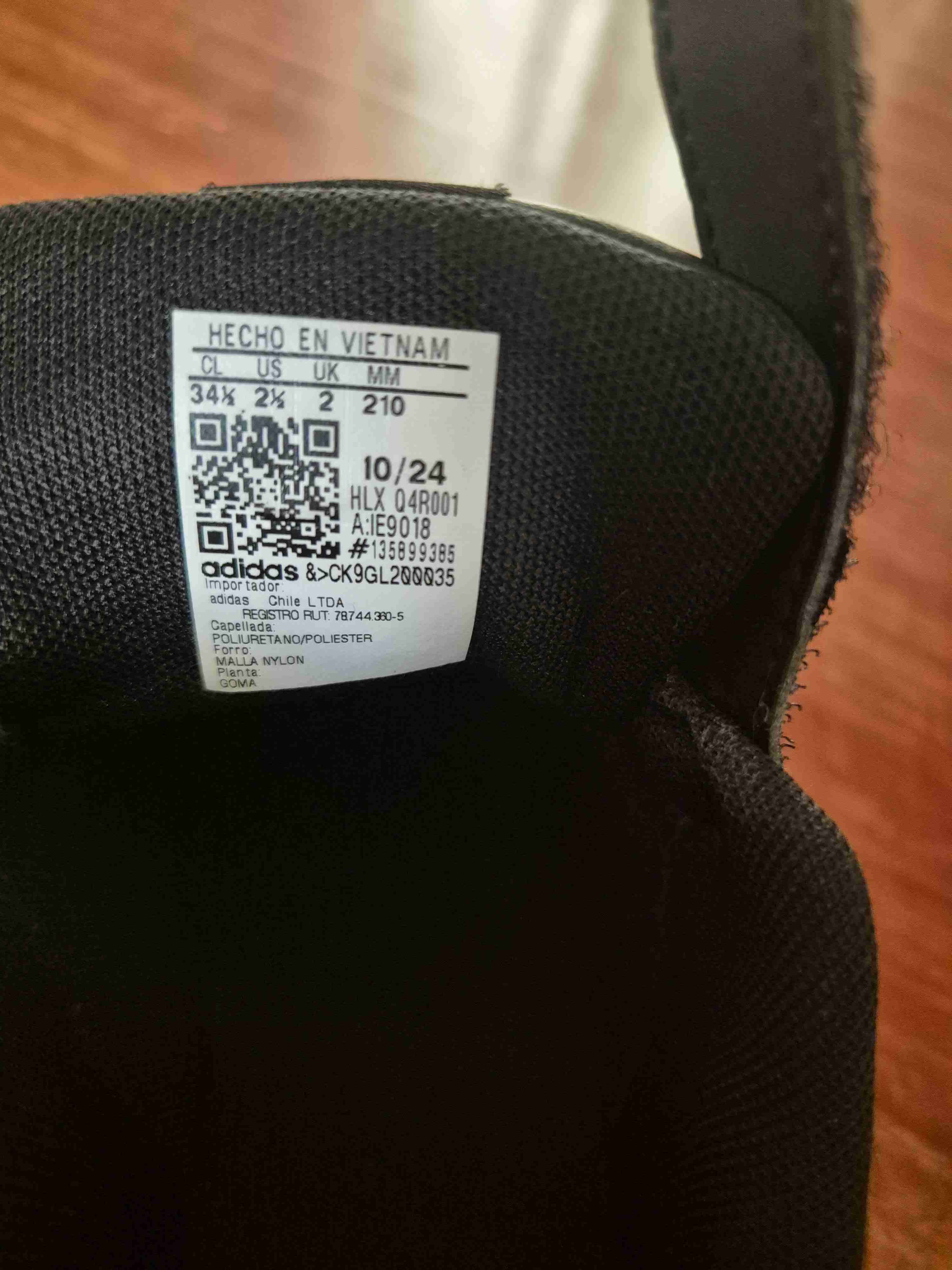 Zapatillas adidas negros con velcro - miniatura 4