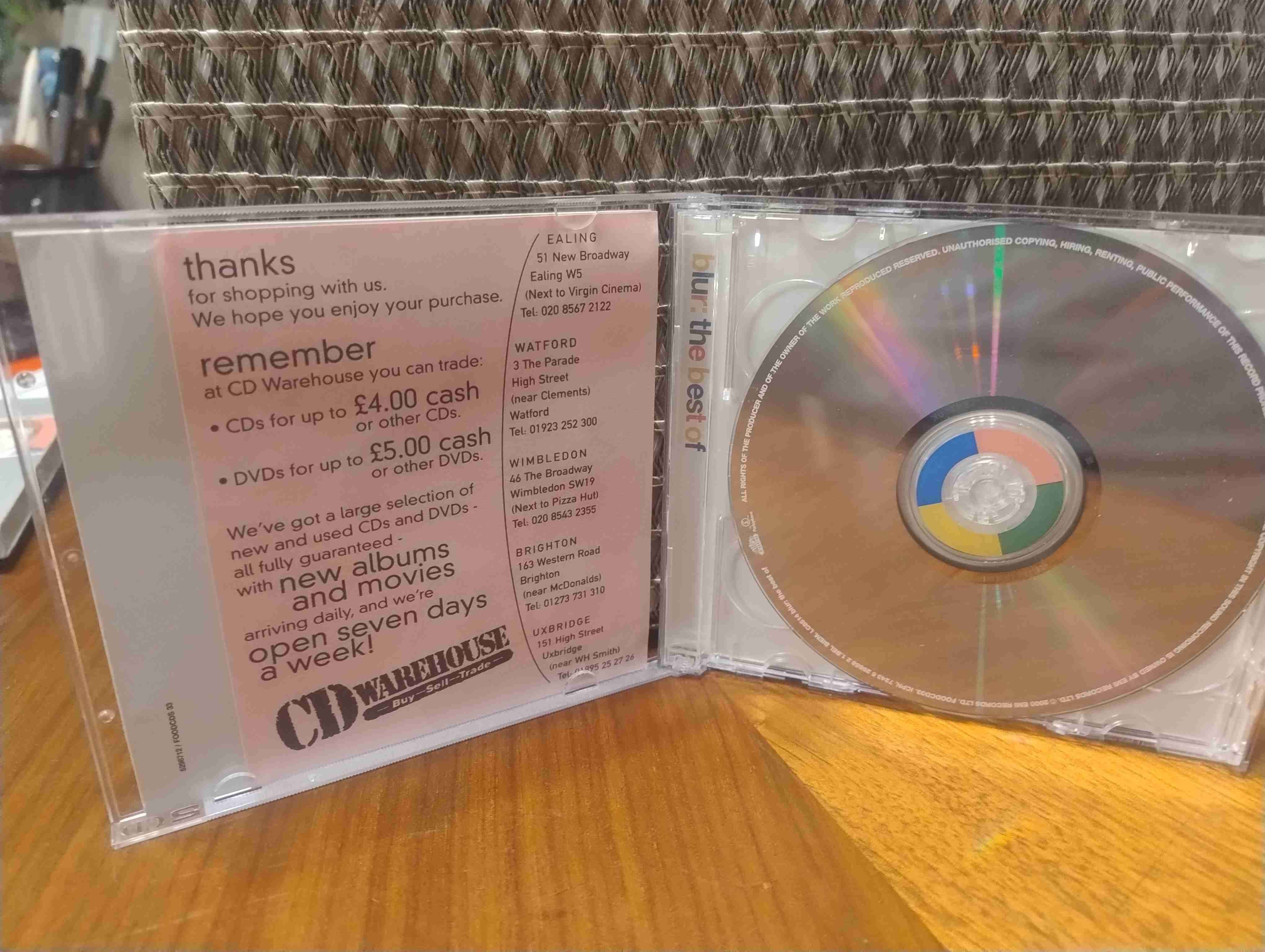 CD Blur The Best Of - miniatura 3