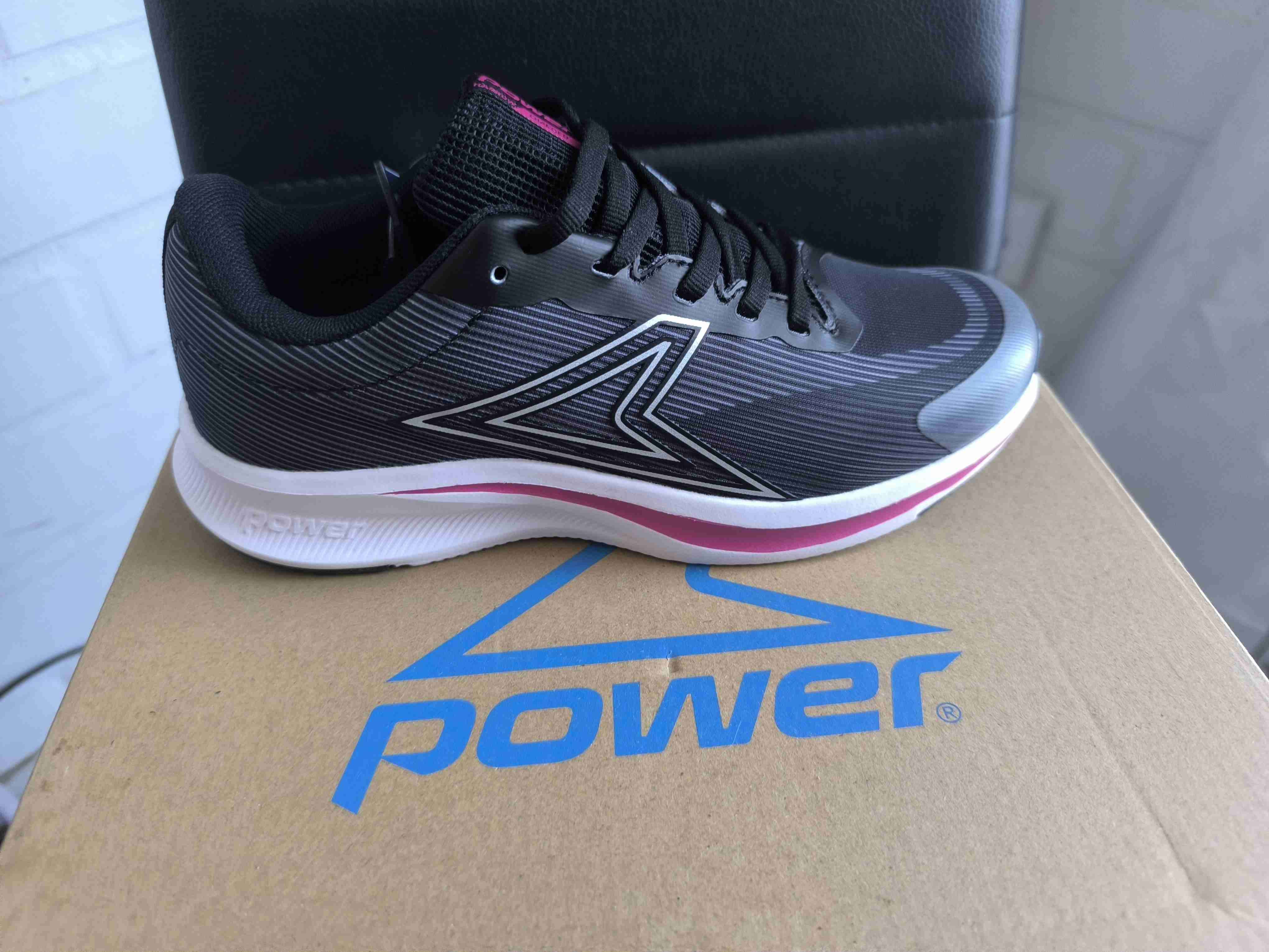 Zapatillas deportivas Power negras mujer