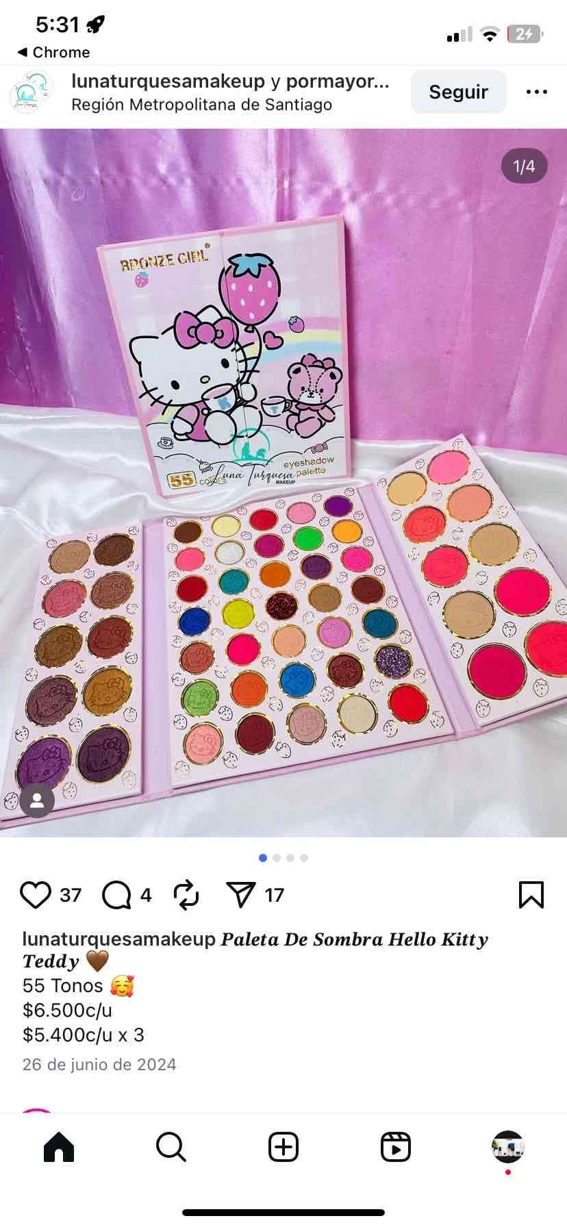 Paleta de sombra 55 colores - miniatura 2