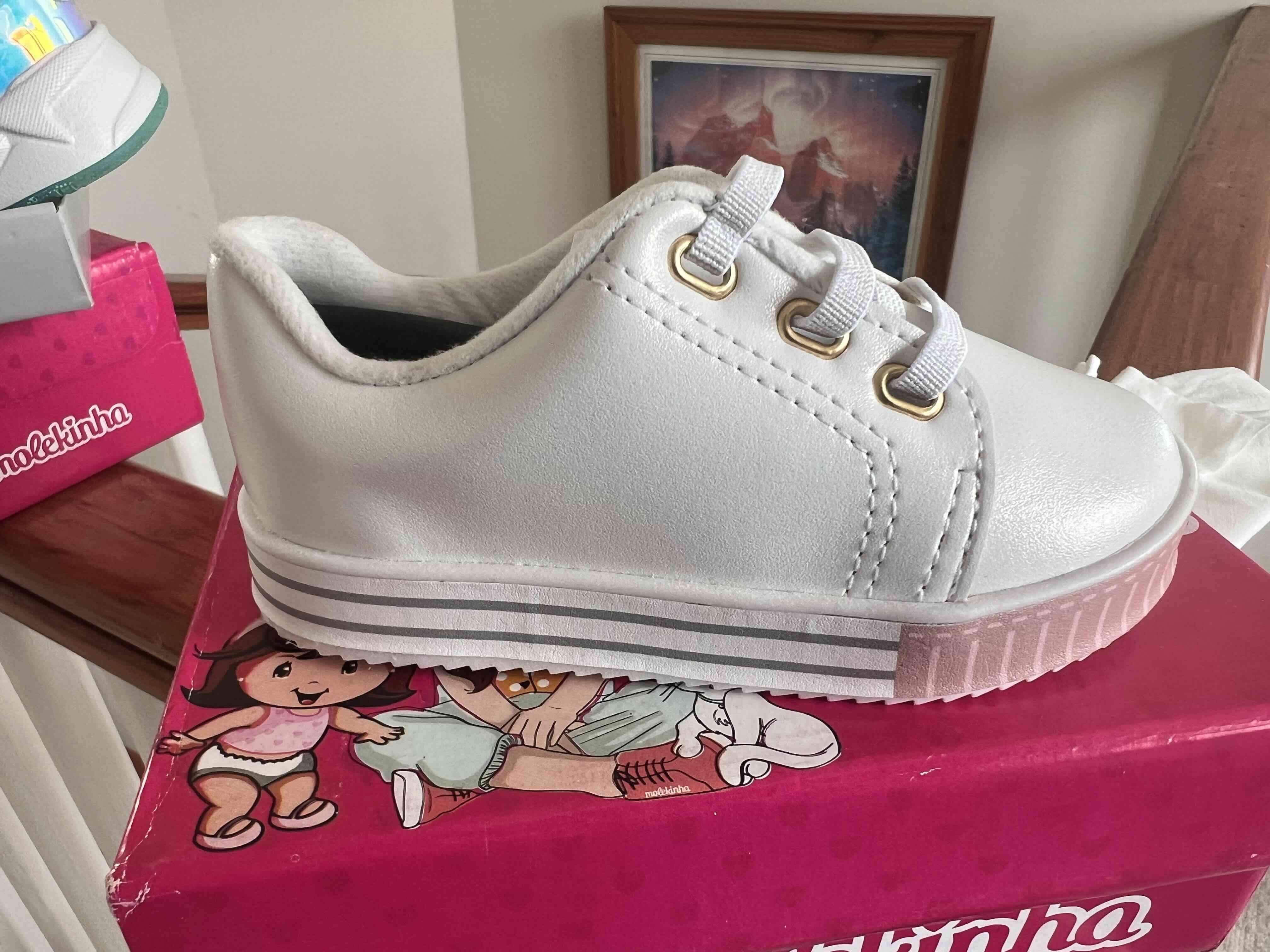 Zapatilla blanca infantil Molekinha - miniatura 2