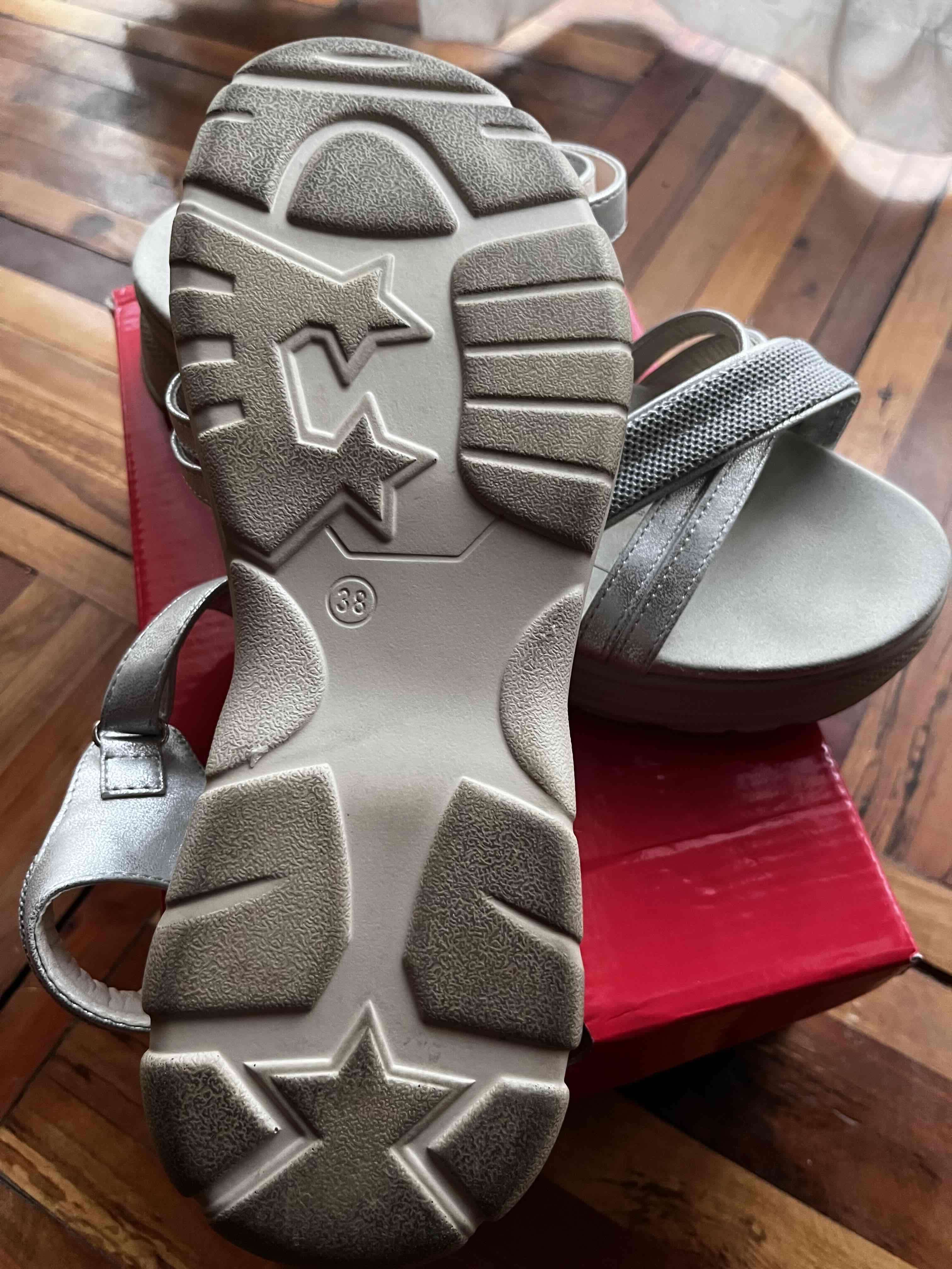 Sandalias plateadas talla 38 - miniatura 3