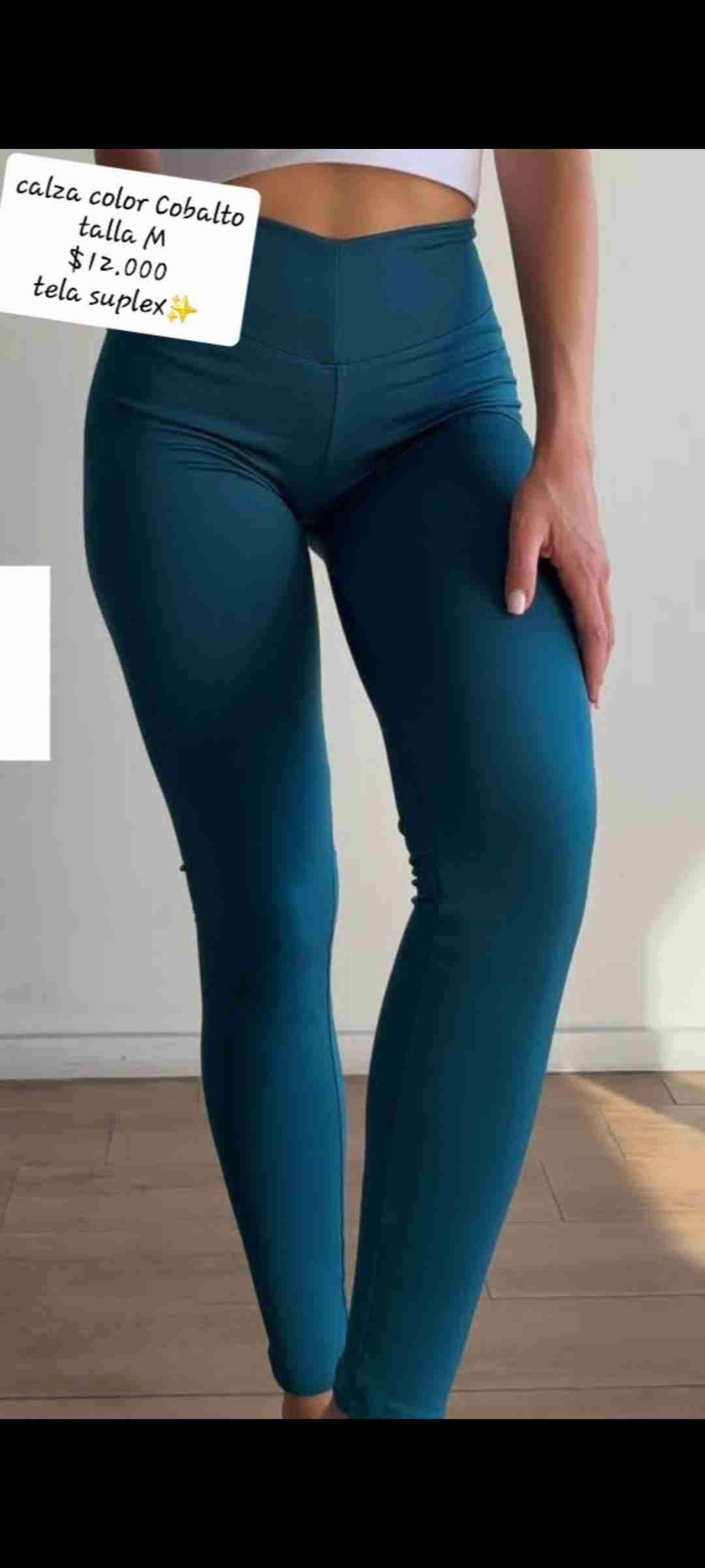 Calzas color cobalto talla M