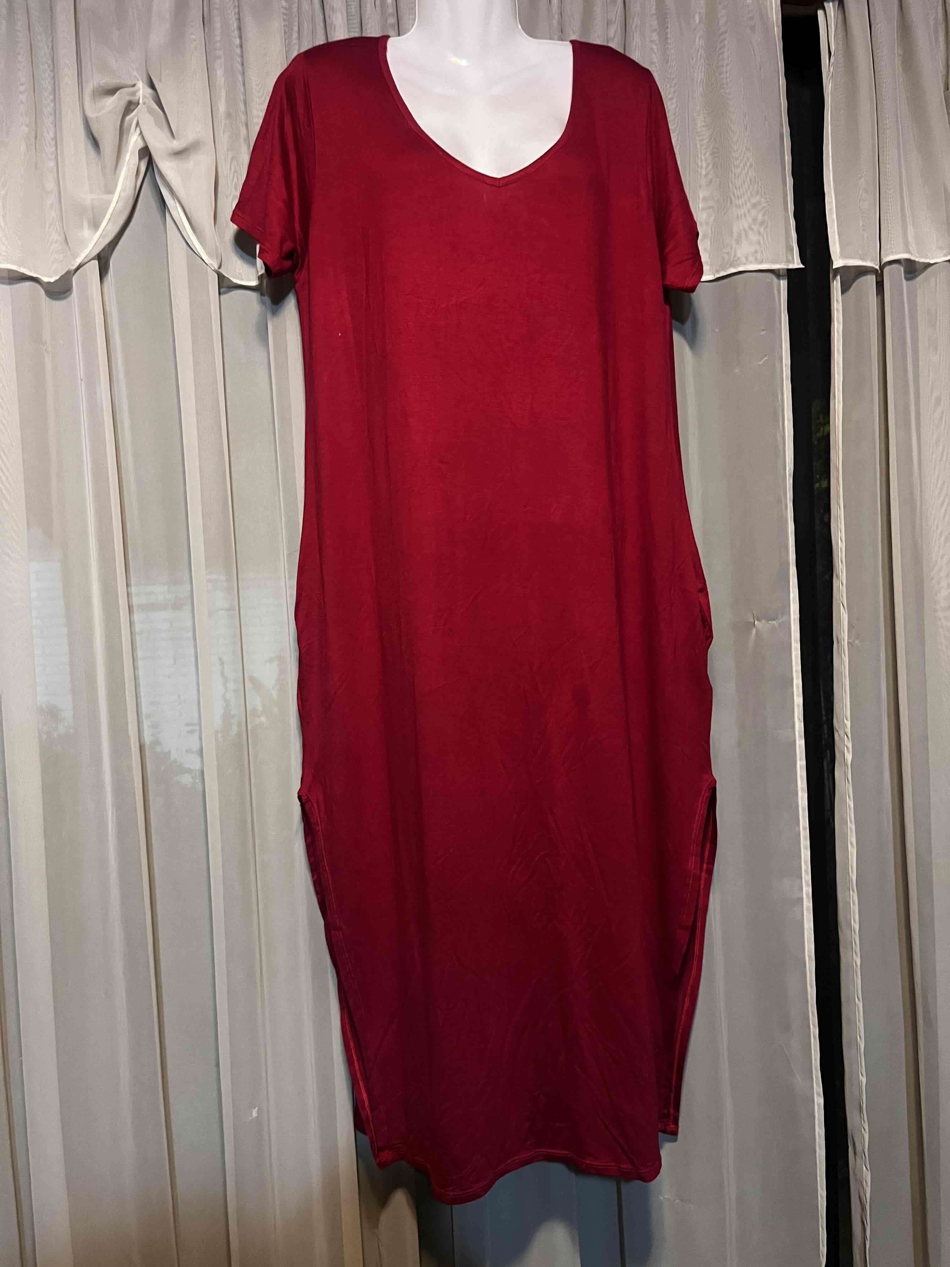 Vestido túnica  rojo casual