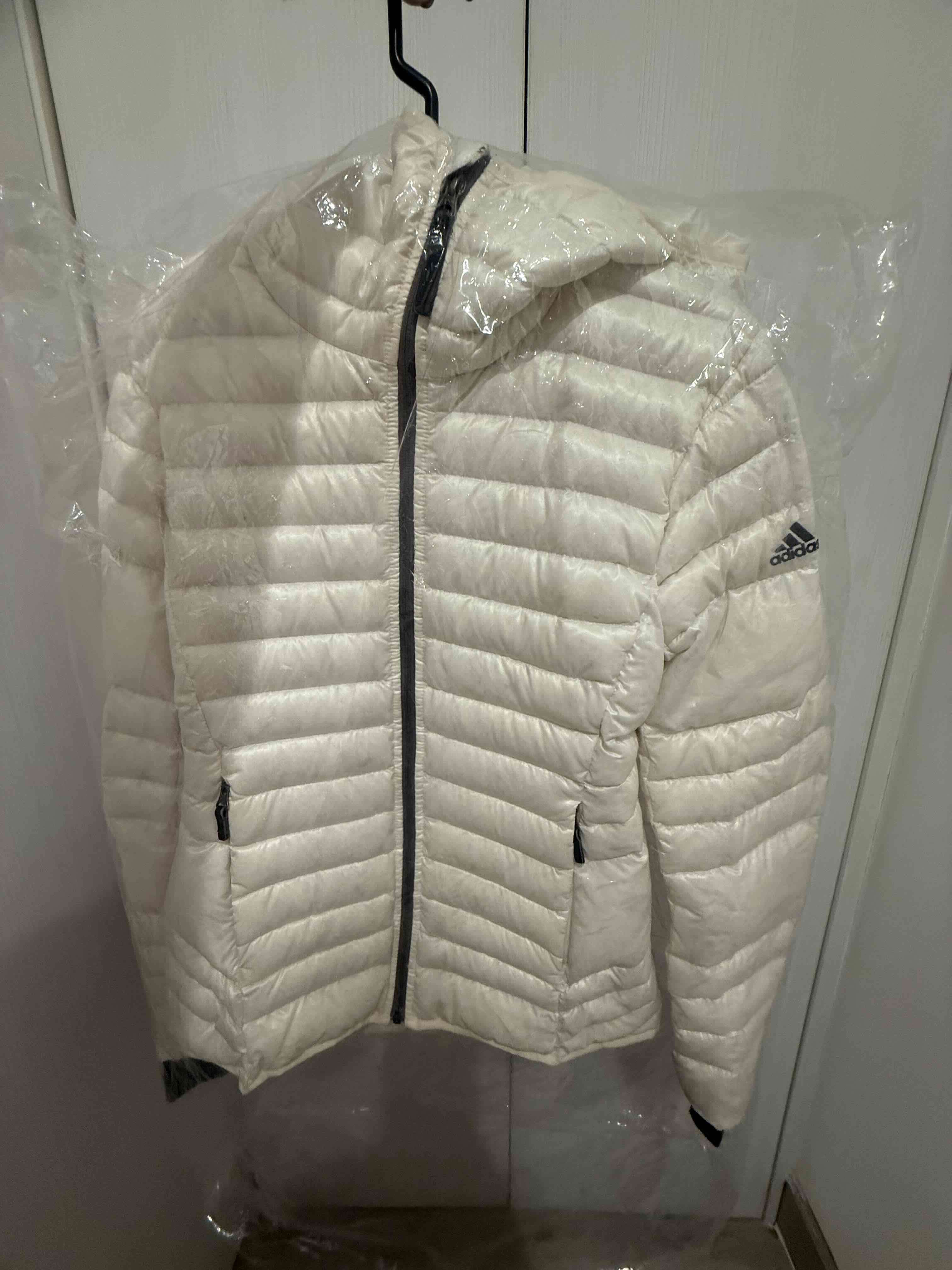 Parka blanca con capucha Adidas - miniatura 3