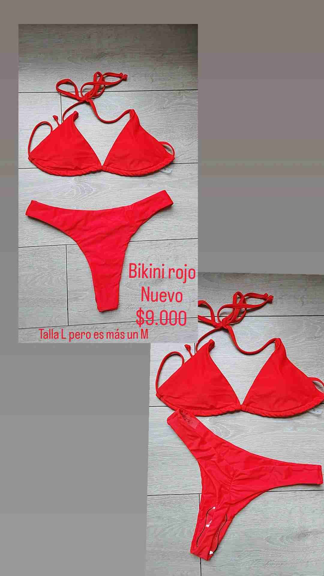 Bikini rojo nuevo talla M