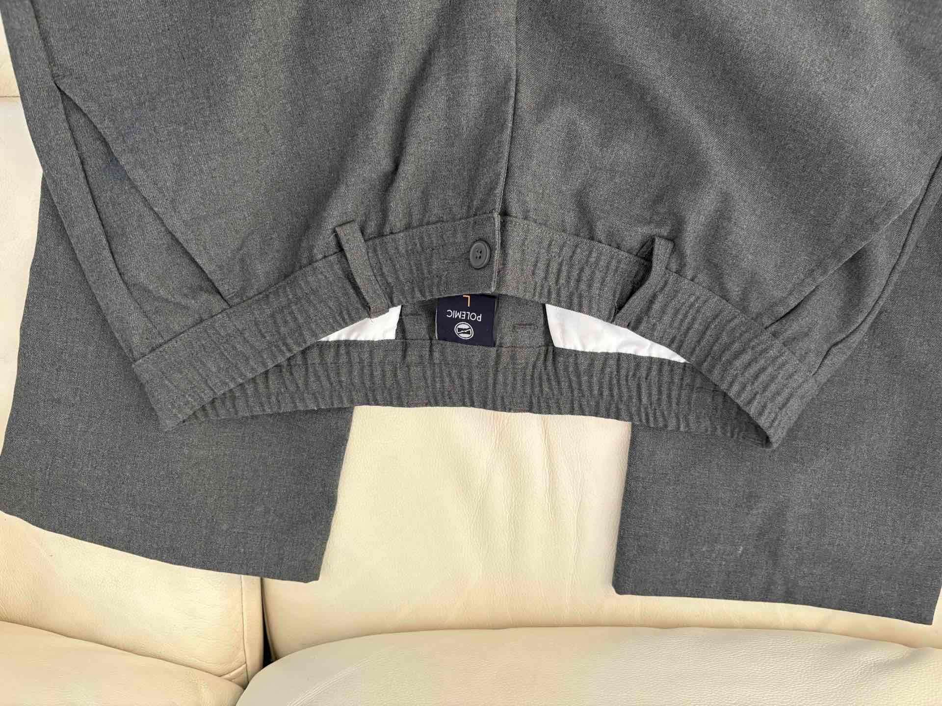 Pantalones talla L grises de algodón colegio