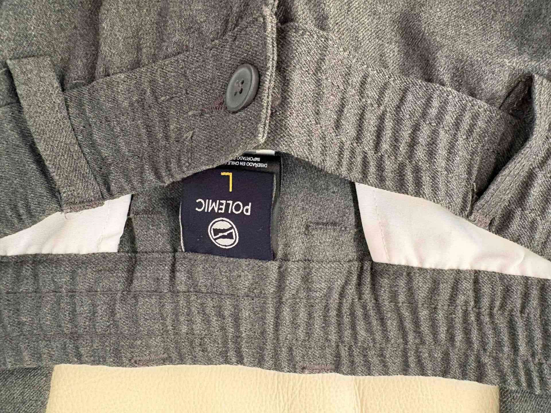 Pantalones talla L grises de algodón colegio - miniatura 2