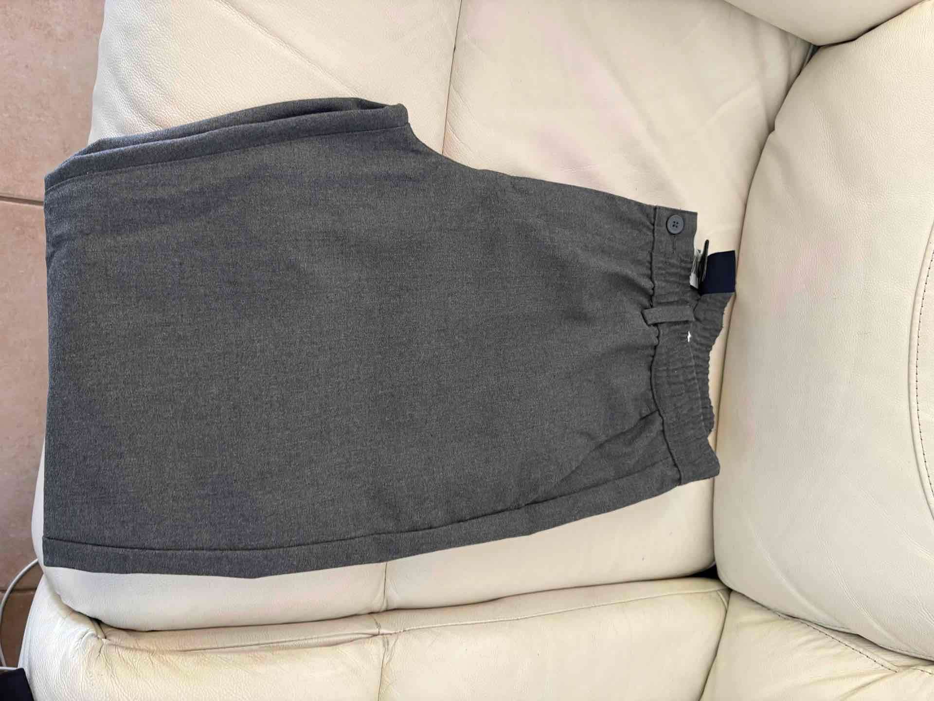 Pantalones talla L grises de algodón colegio - miniatura 3