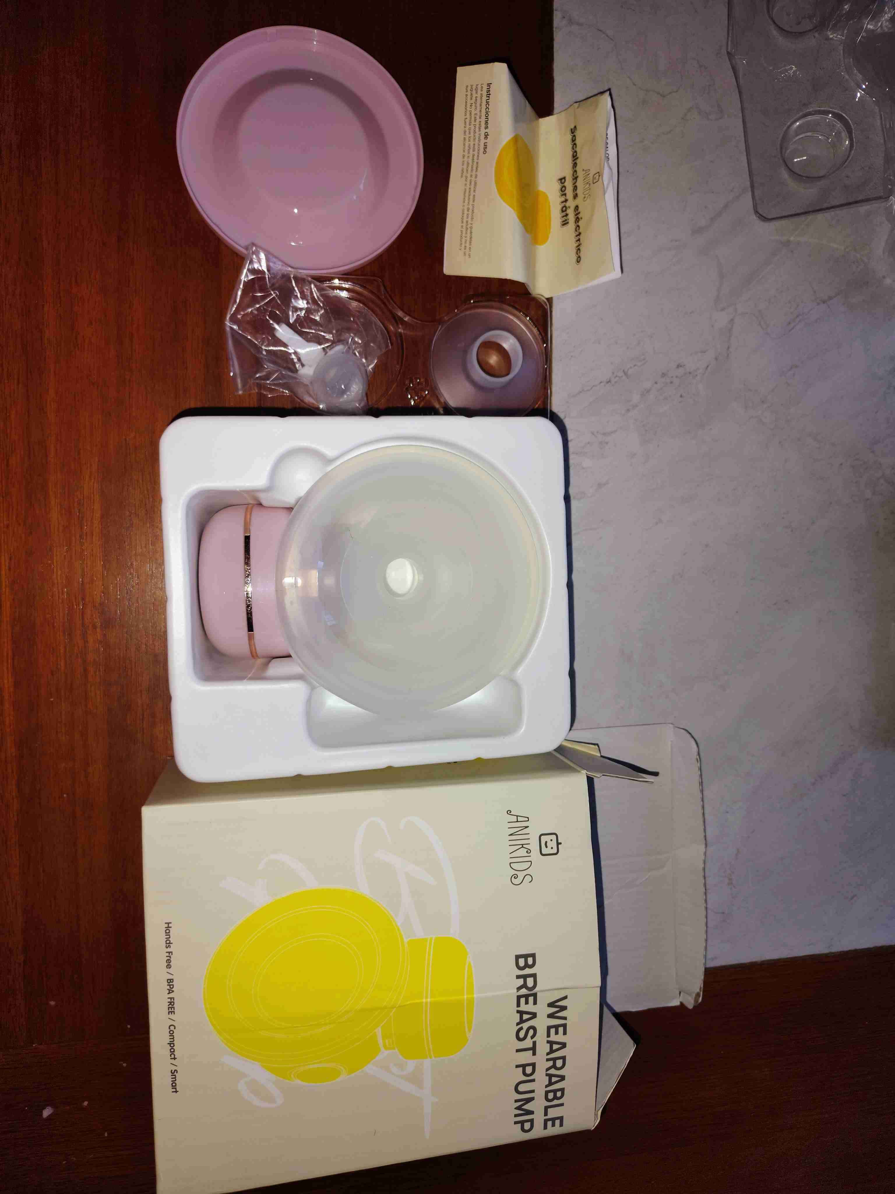 Extractor de leche eléctrico rosa - miniatura 2