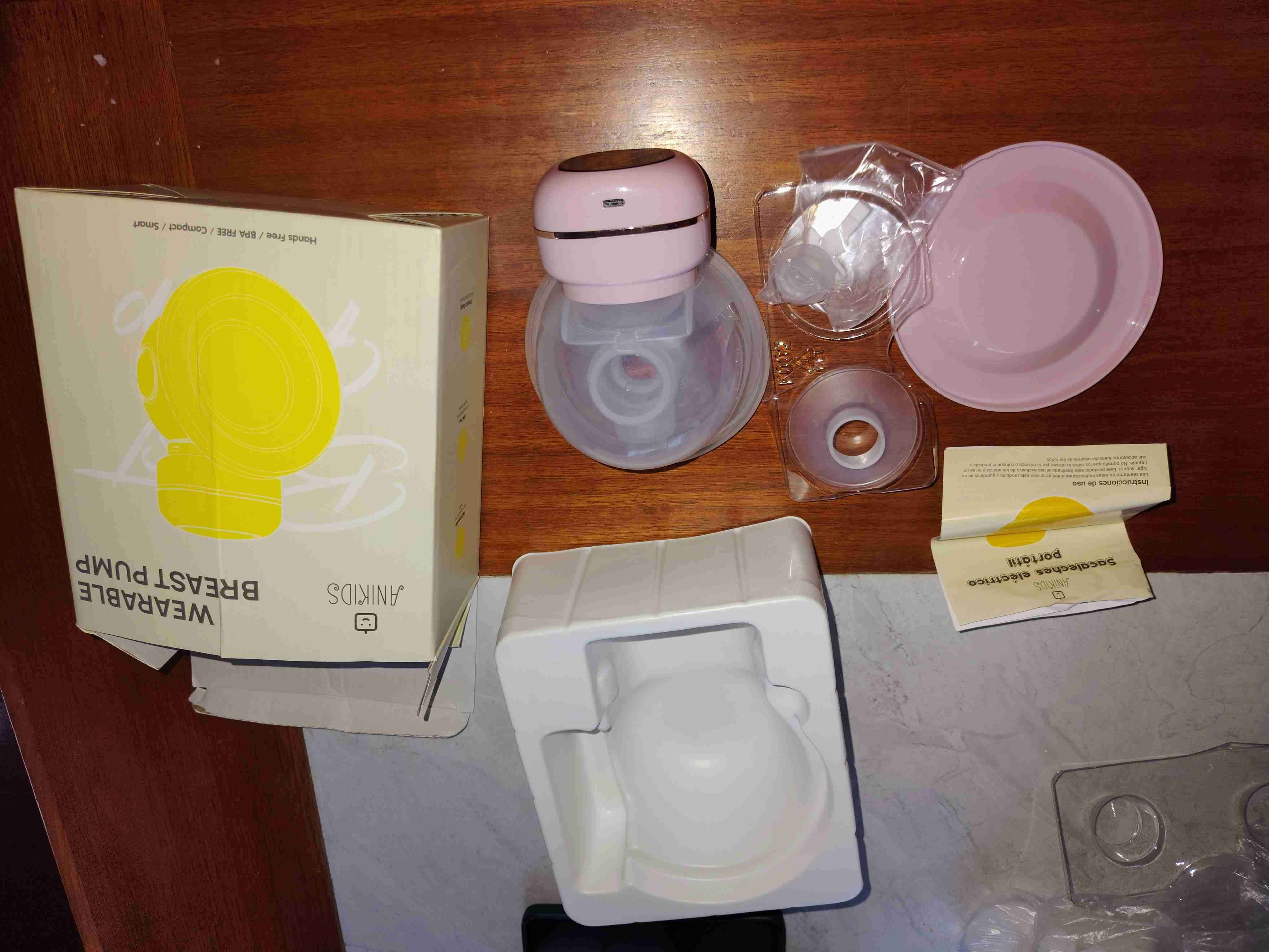 Extractor de leche eléctrico rosa - miniatura 3