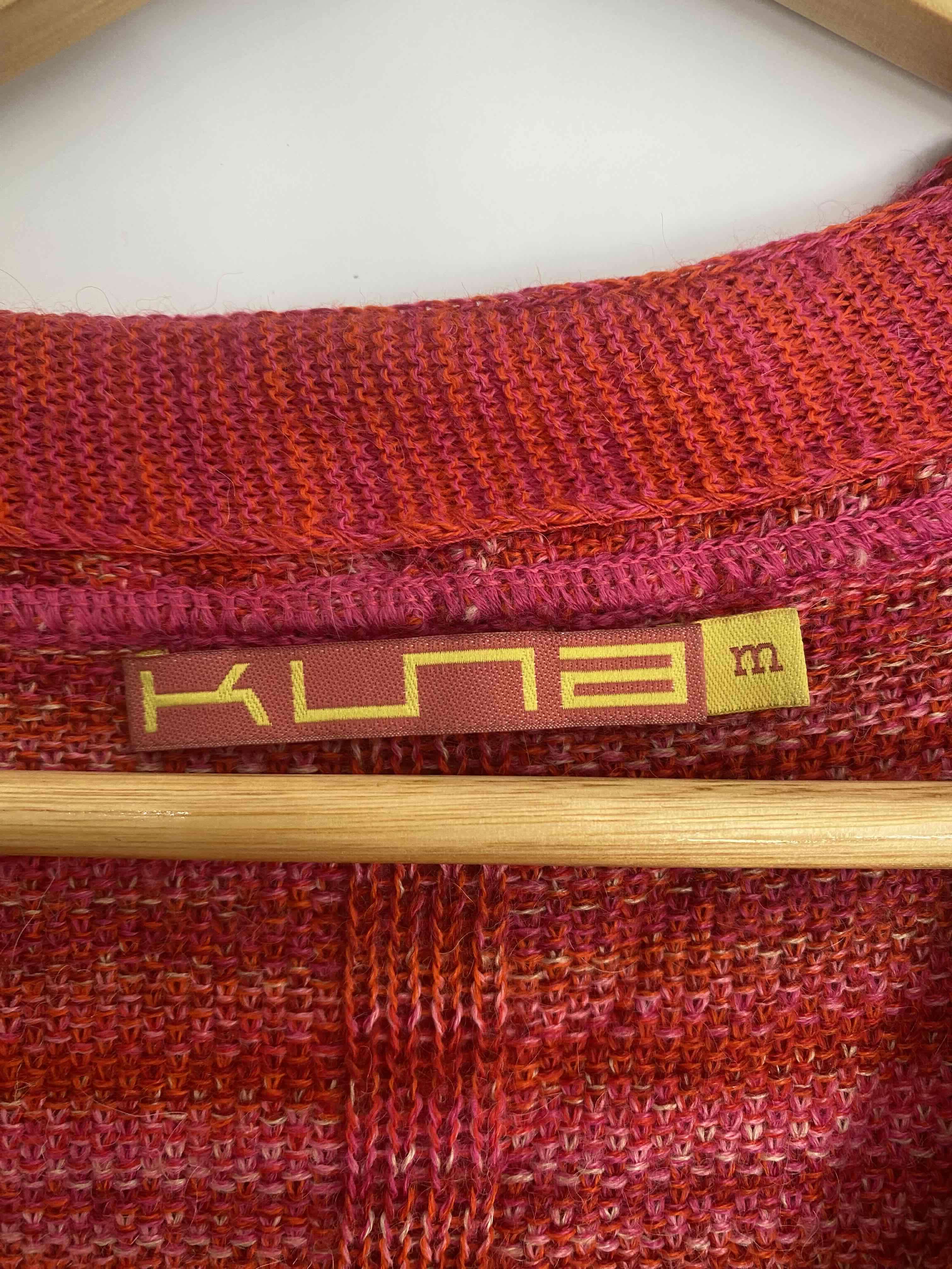 Cárdigan rojo de alpaca  con botones - miniatura 3