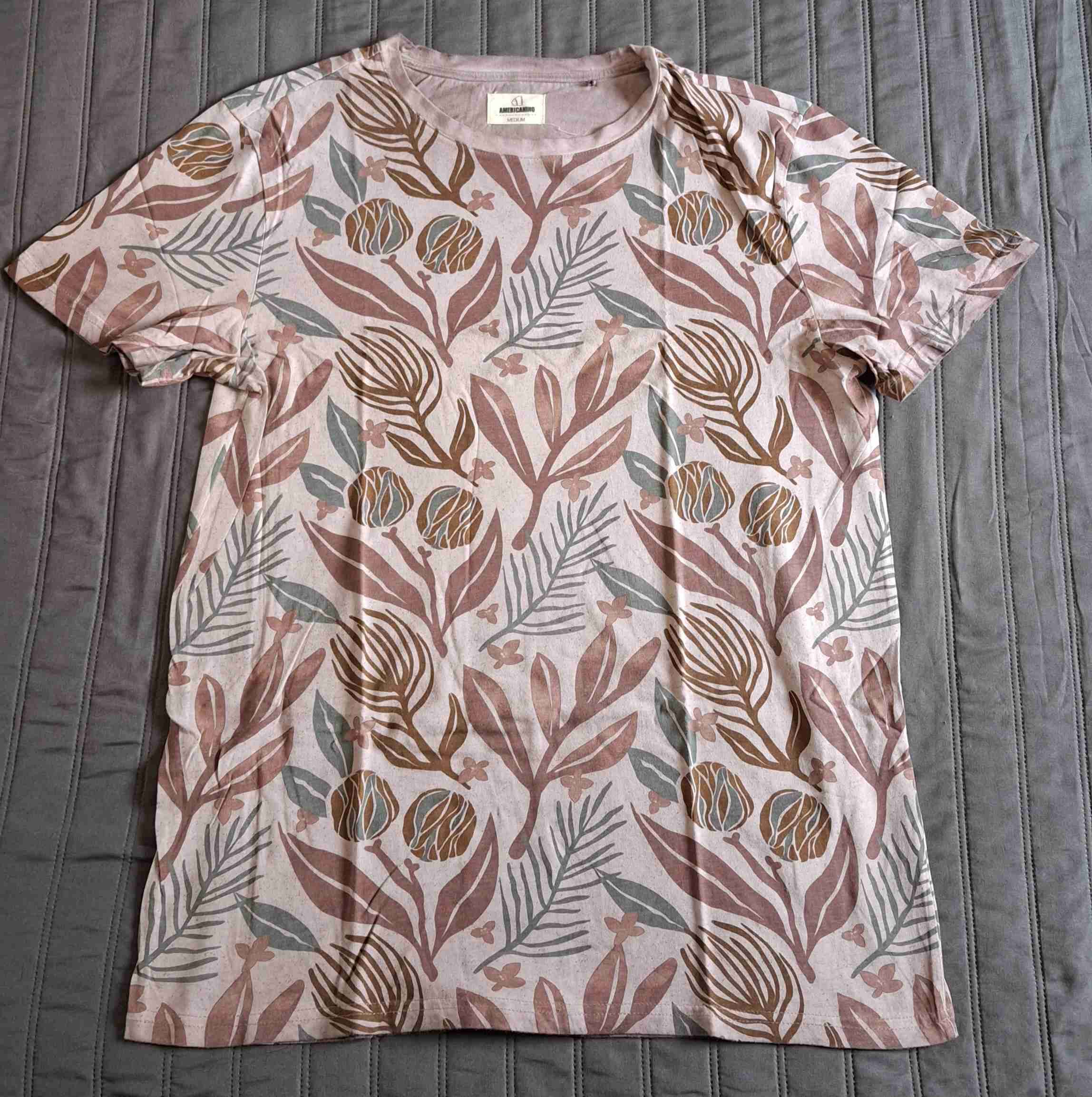 POLERA MANGA CORTA FLORAL AMERICANINO