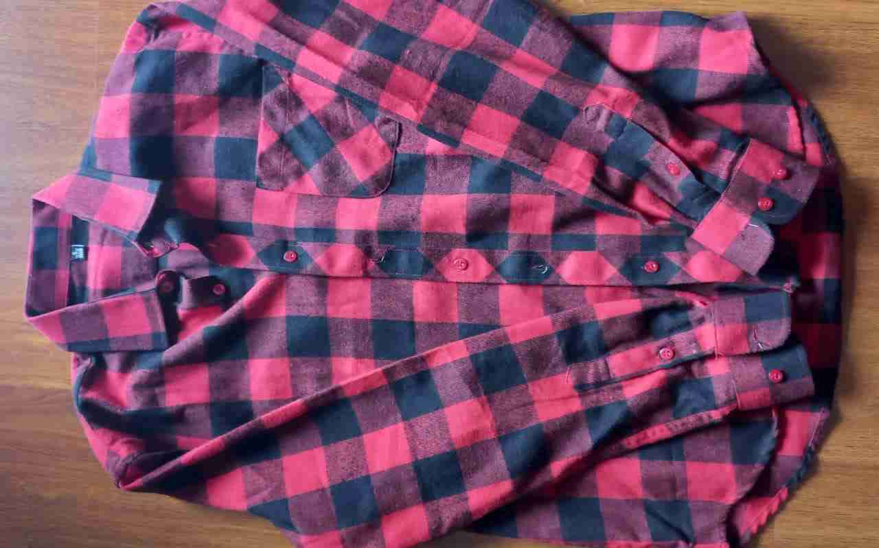 Camisa a cuadros azul y beige - miniatura 2