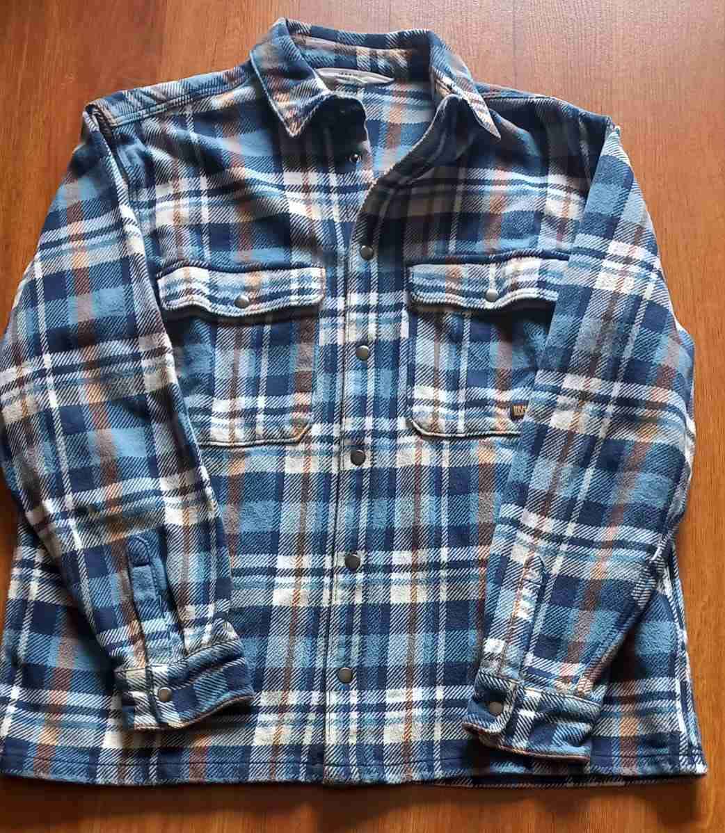 Camisa a cuadros azul y beige - miniatura 3