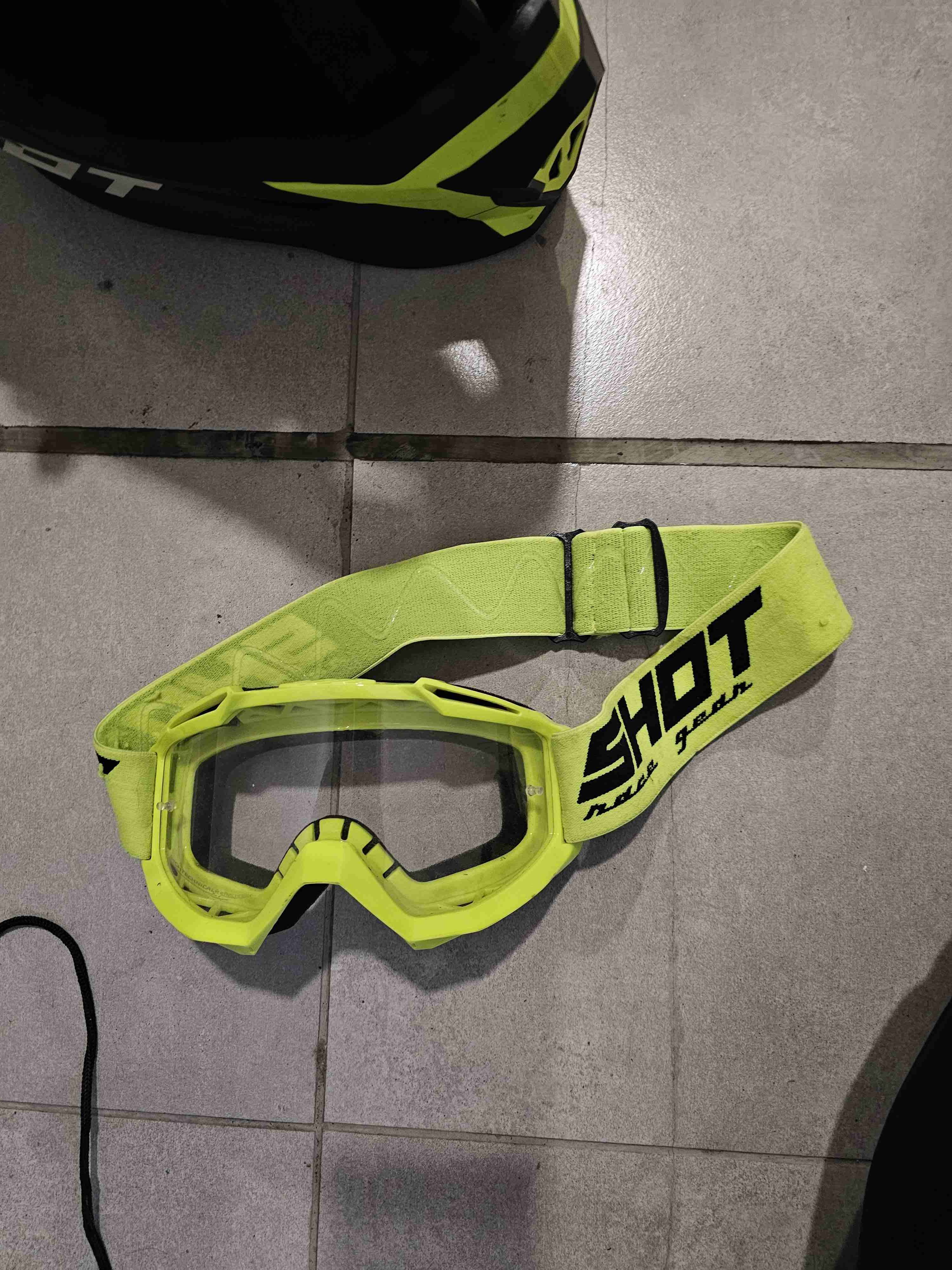 Antiparras para moto amarillas
