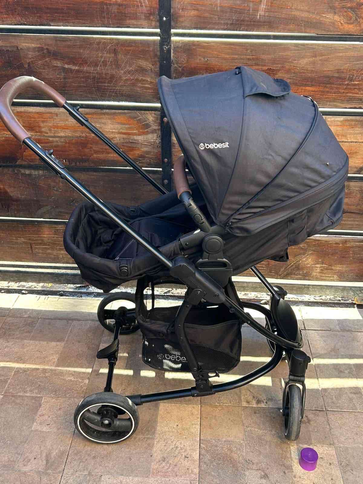 Coche de paseo Bebesit negro - miniatura 4