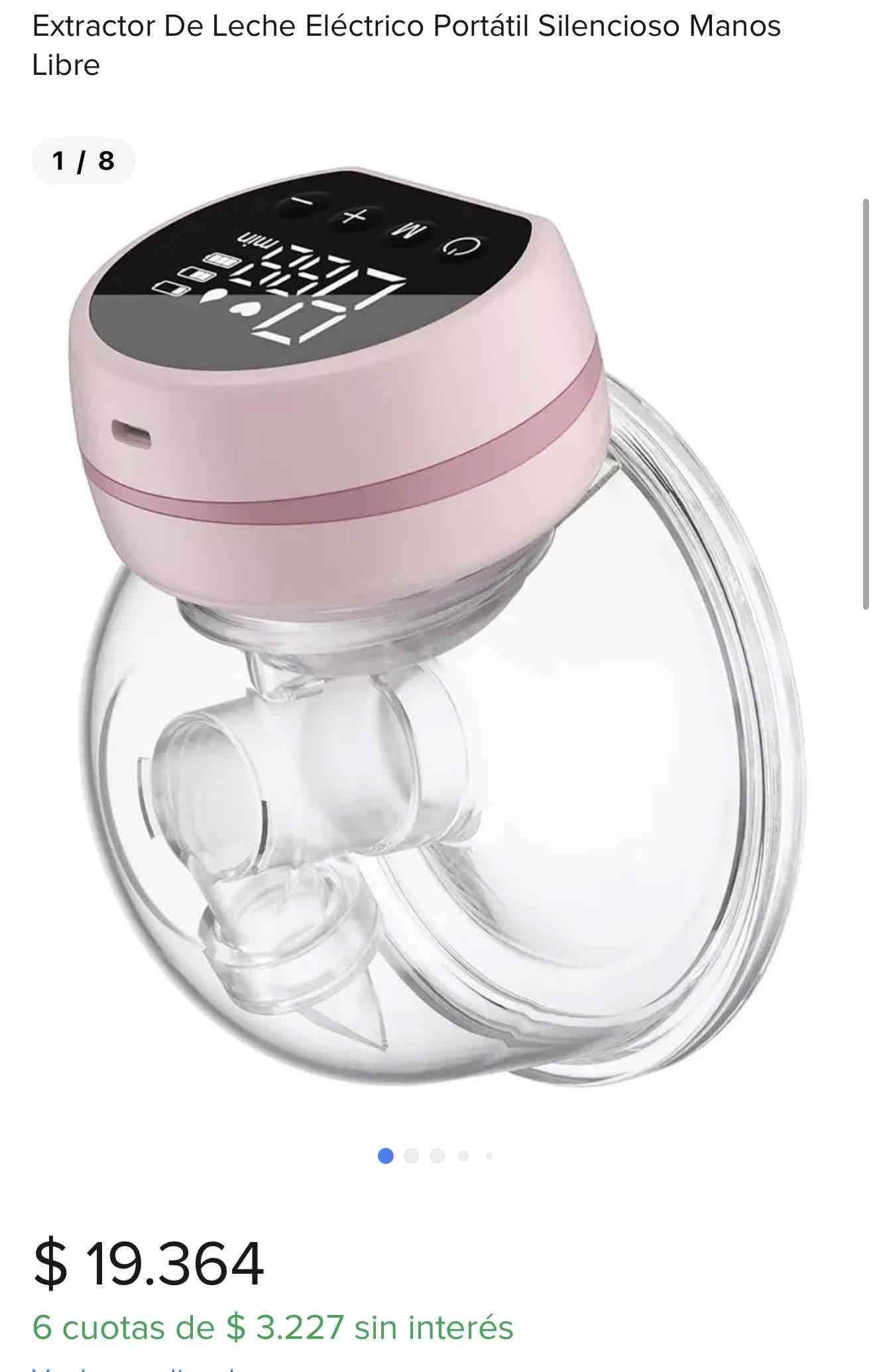 Extractor de leche eléctrico portátil