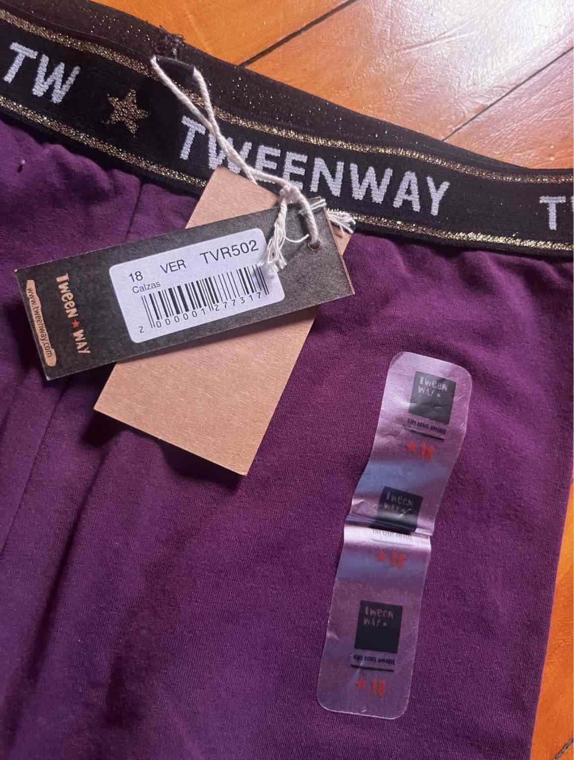 Leggings morados Tweenway nuevos - miniatura 2