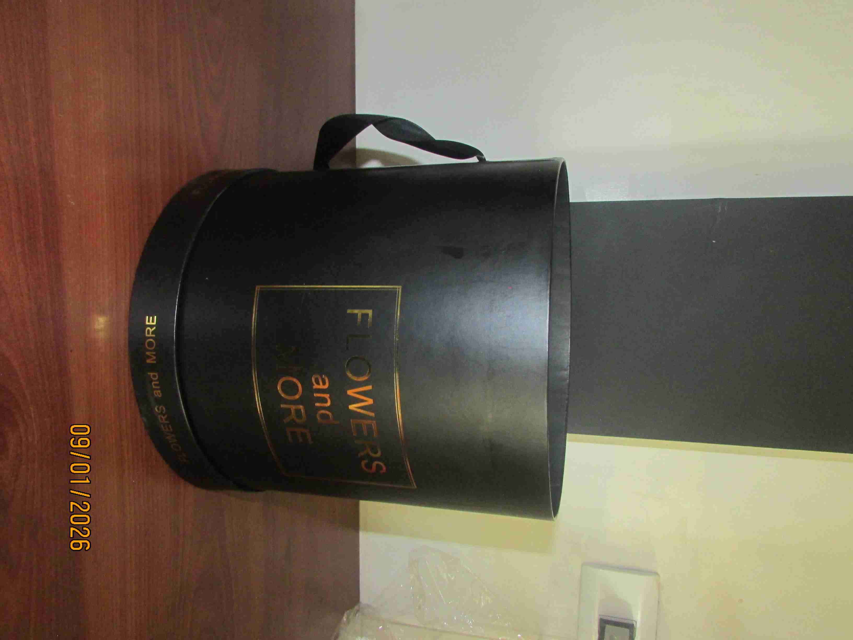 Caja decorativa negra 'Flowers and More' - miniatura 3